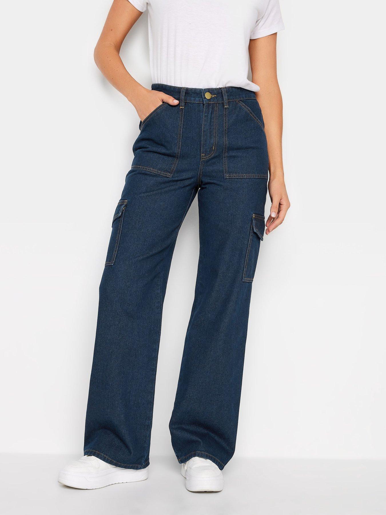 undefined Dark Wash Blue Utility Trouser