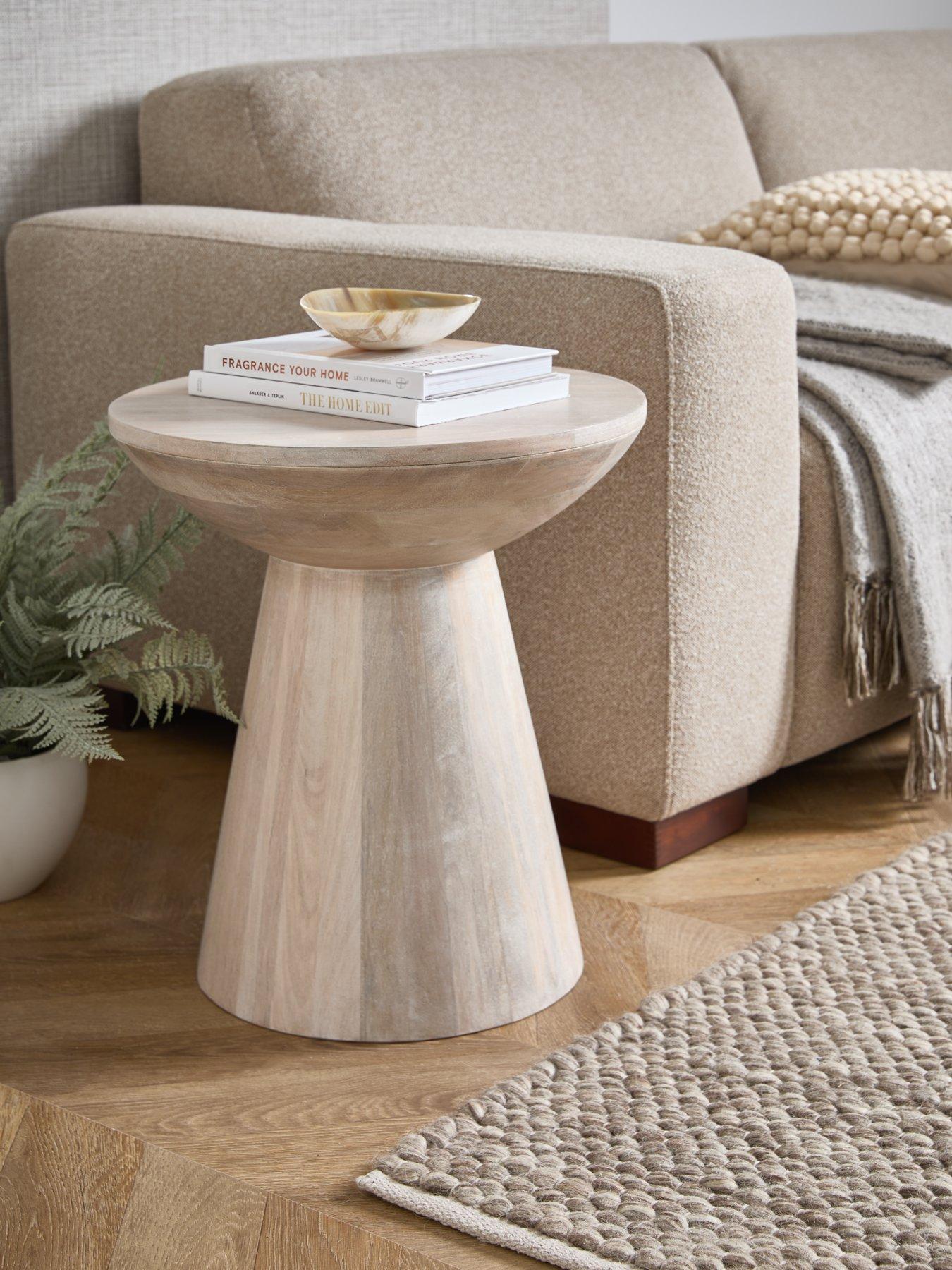 The Very Collection Drum Side Table - Natural - FSC® Certified