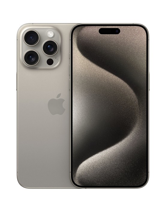 front image of apple-iphone-15-pro-maxnbsp256gbnbsp-nbspnatural-titanium