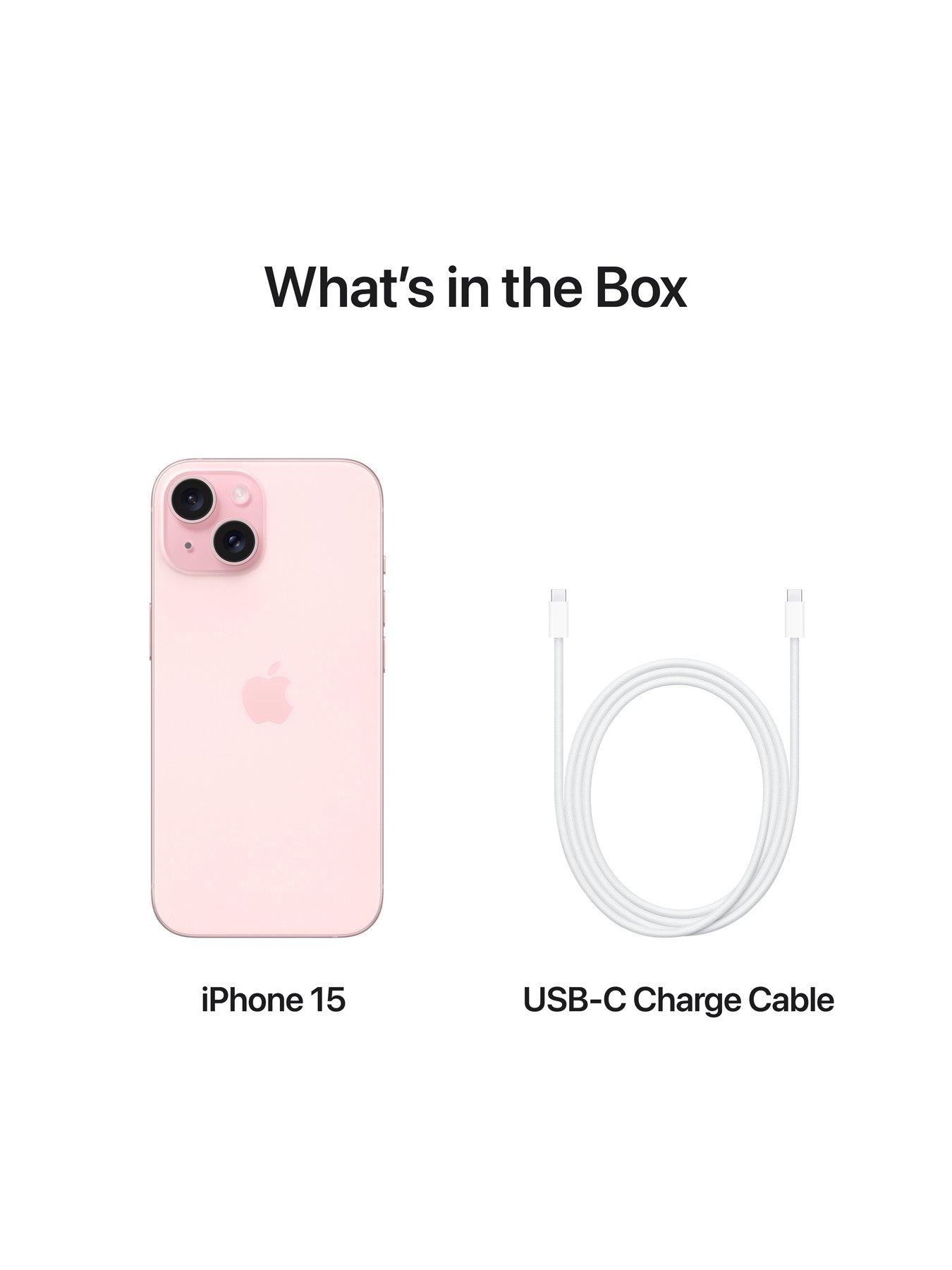 Apple iPhone 15, 128Gb - Pink | Littlewoods