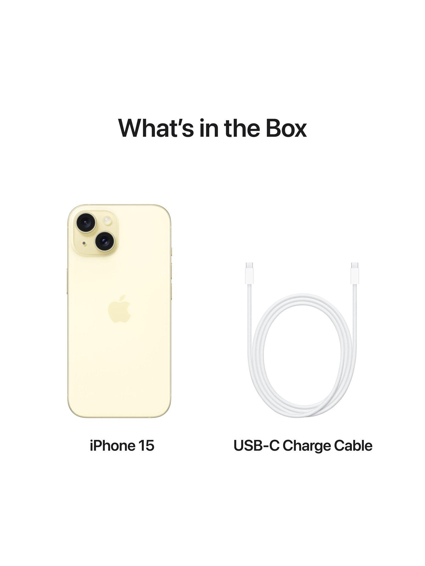 Apple iPhone 15, 128Gb - Yellow | Littlewoods
