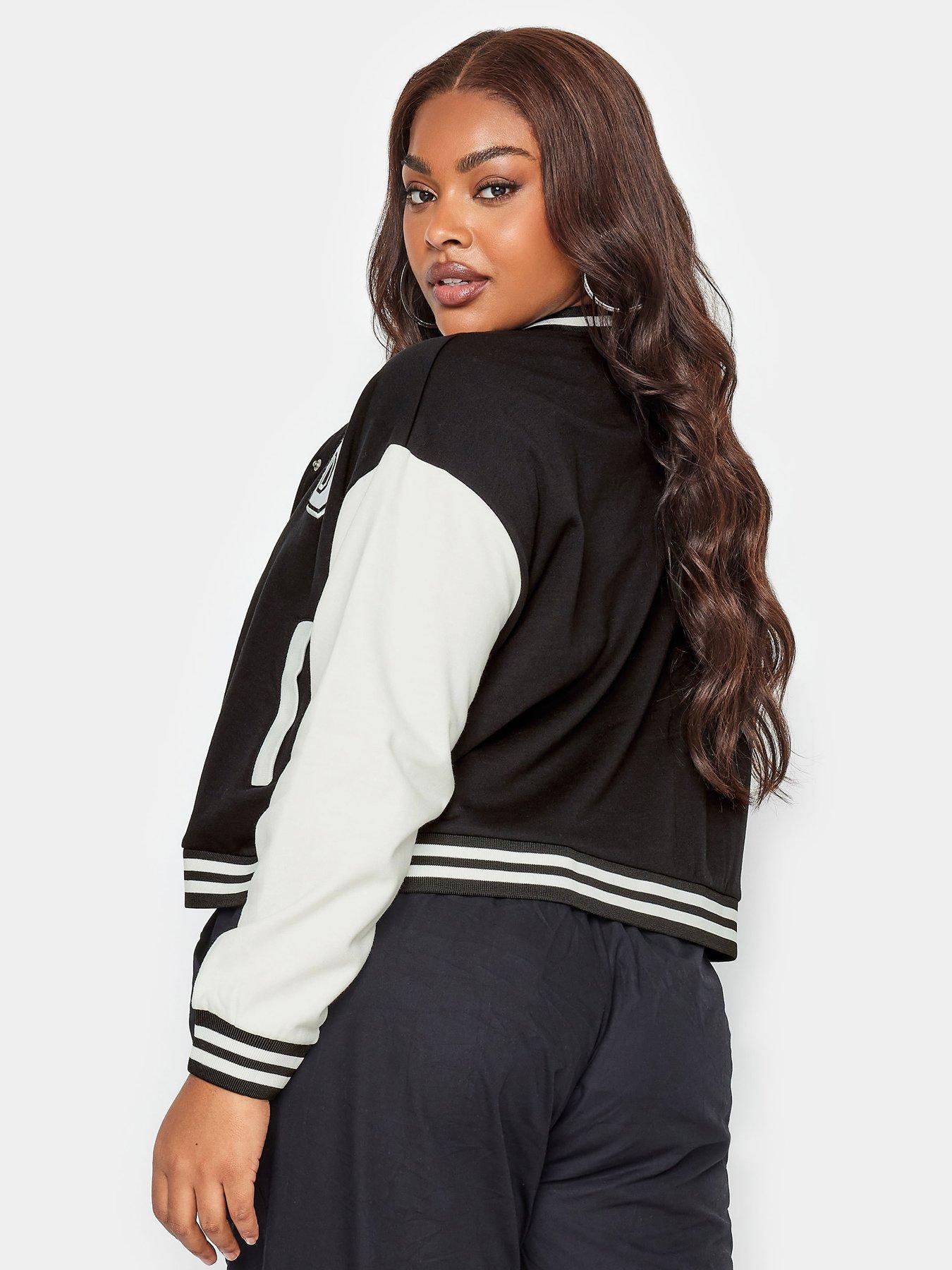  image of yours-sweat-bomber-jacket-cropped-black