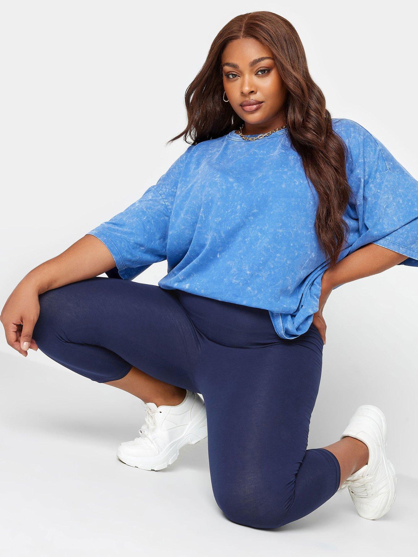 Everyday Nyc Graphic High Waisted Leggings Co-ord - Blue
