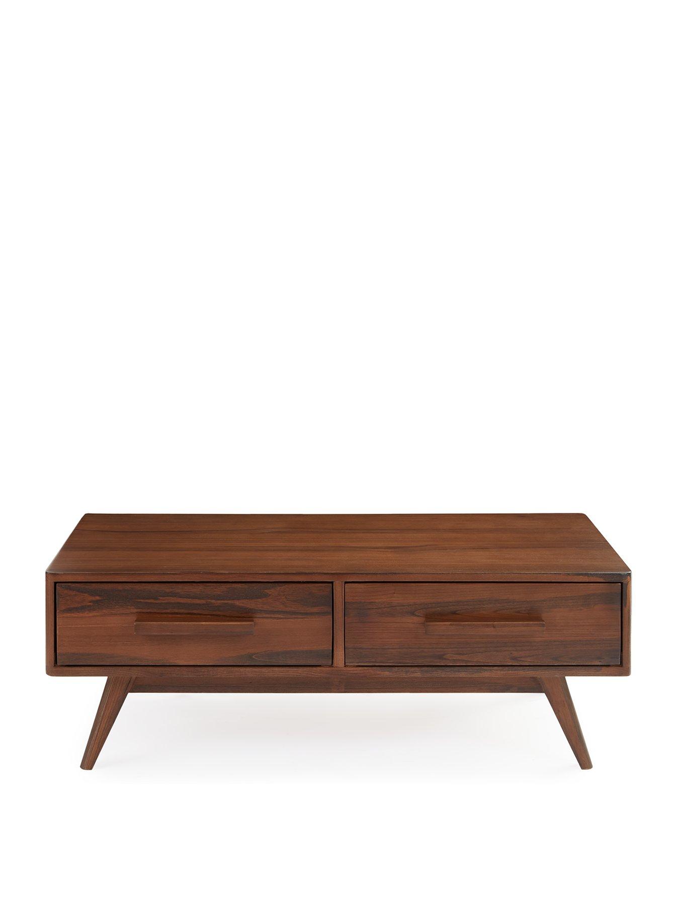Image 2 of 6 of The Very Collection Misha 2 Drawer Coffee Table - Oak - contains Solid Wood