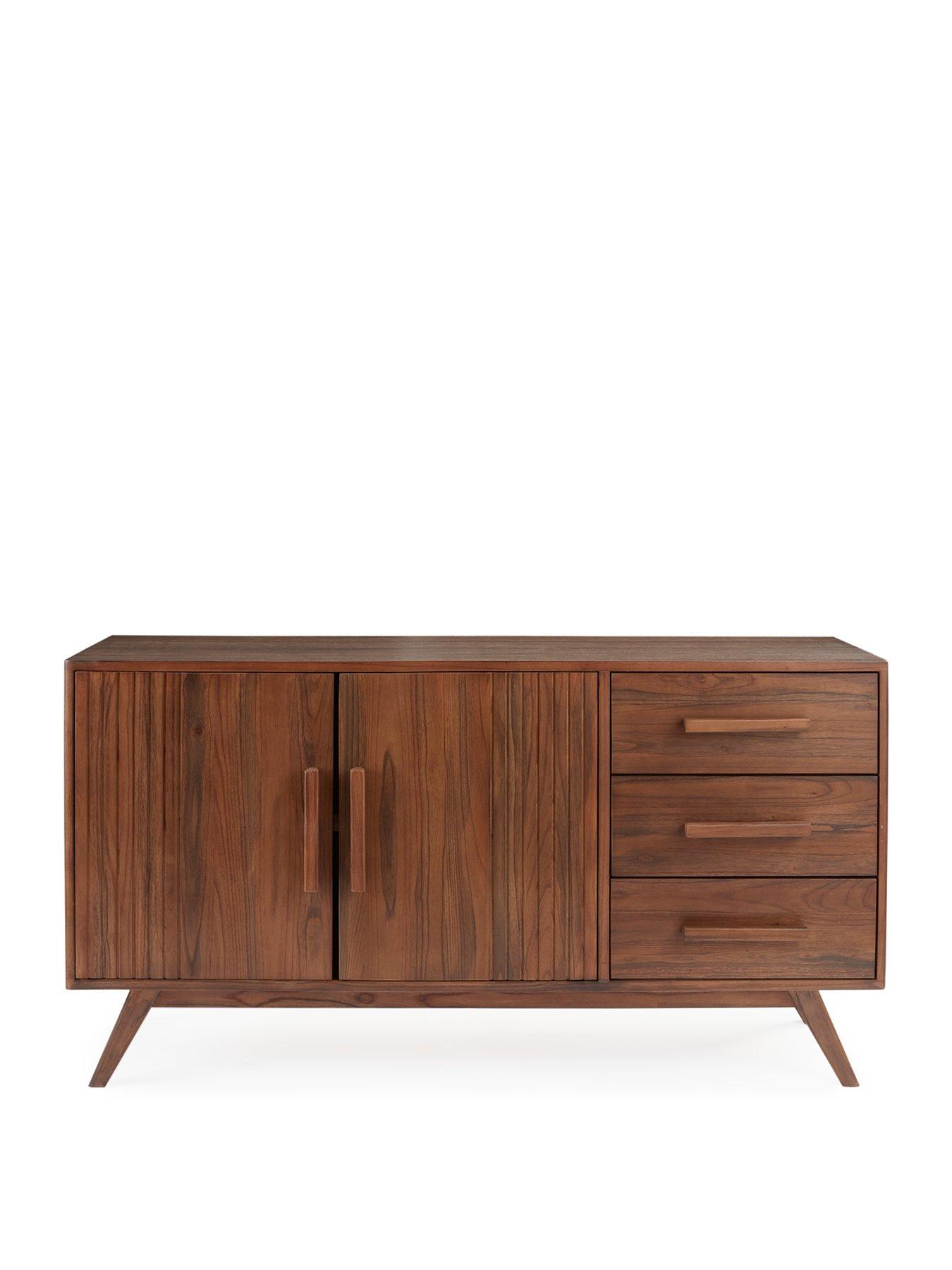  image of very-home-misha-2-doornbsp3-drawer-sideboard-oak-contains-solid-wood