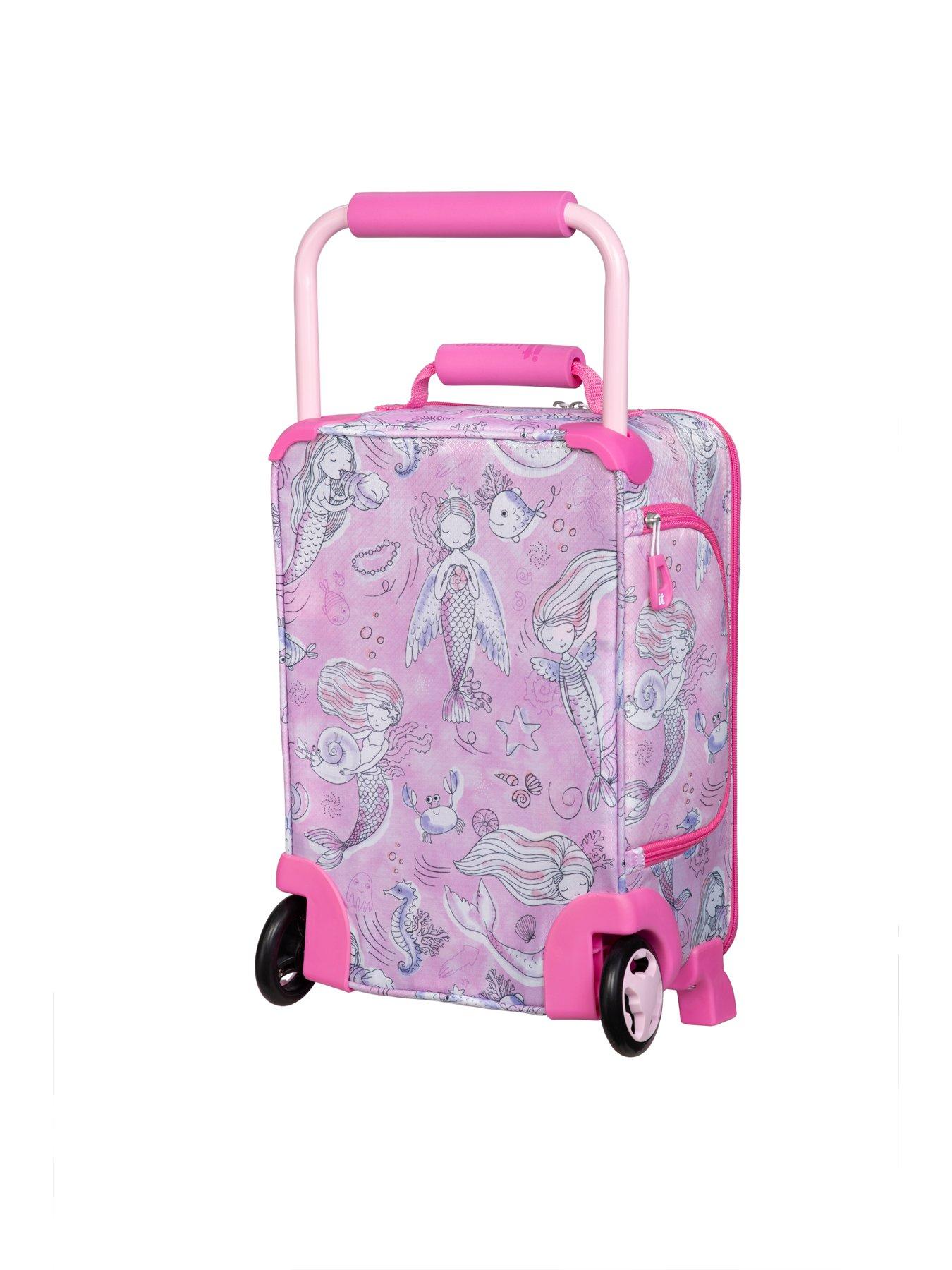 Image 3 of 6 of it Luggage Curiosity Minimals Blue Kids Suitcase