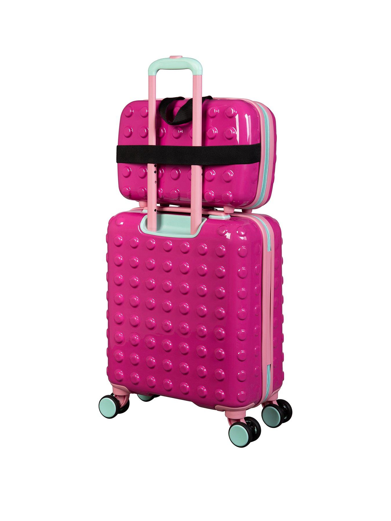 it Luggage Bobble Bloc Raspberry Rose Kiddies Suitcase Set | Littlewoods