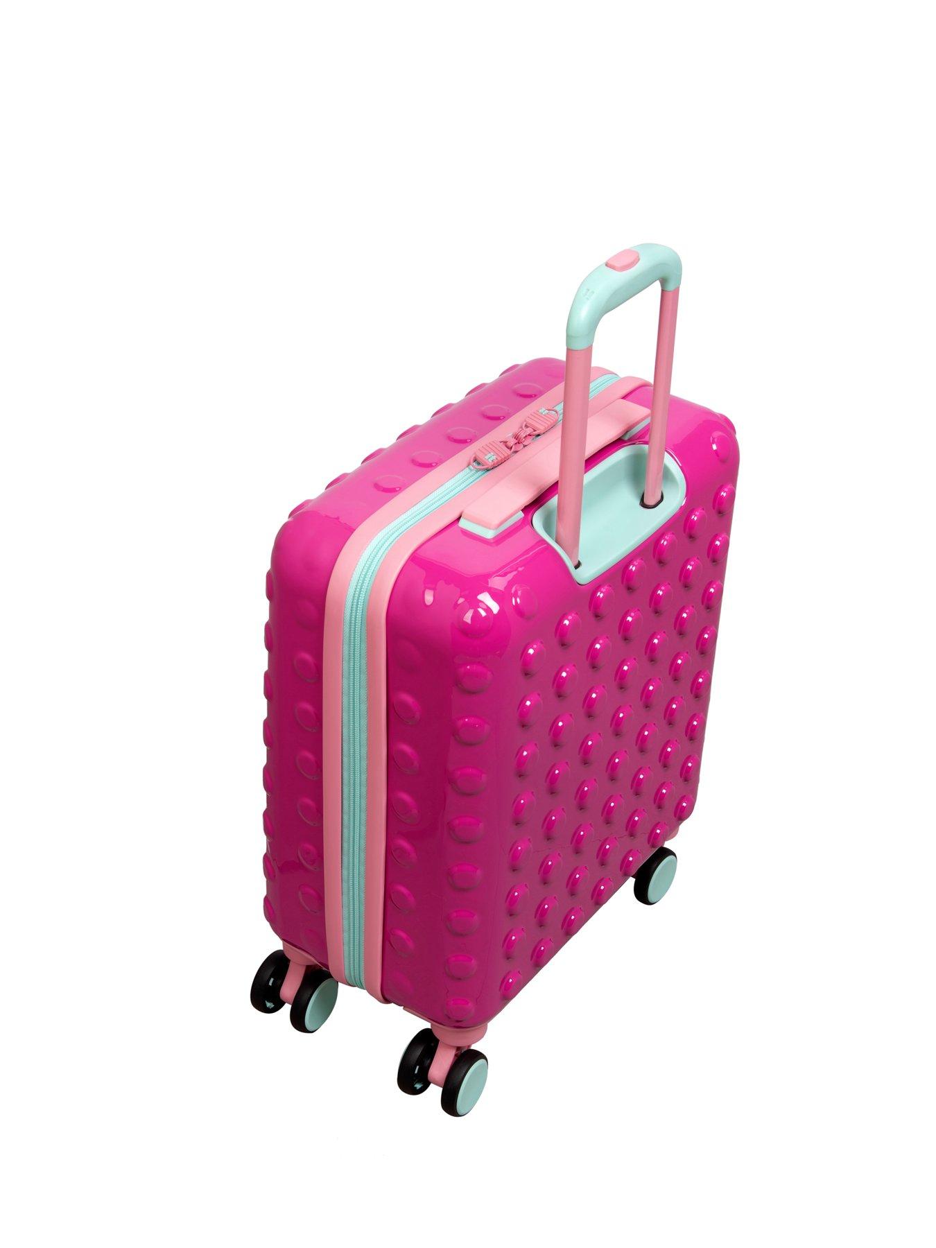 Pink kids luggage on sale