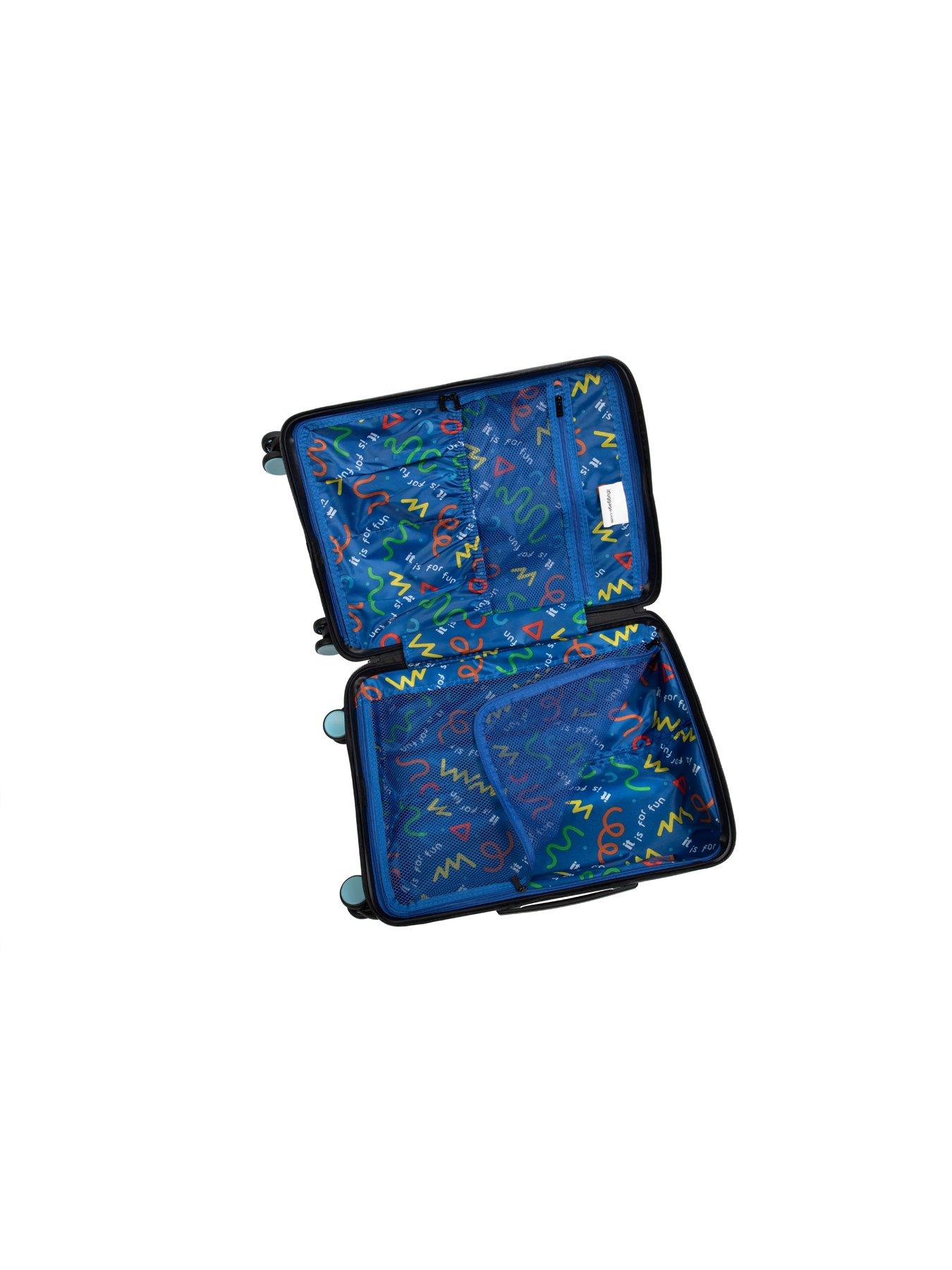 Image 6 of 7 of it Luggage Liquified Video Games Kiddies Suitcase Set