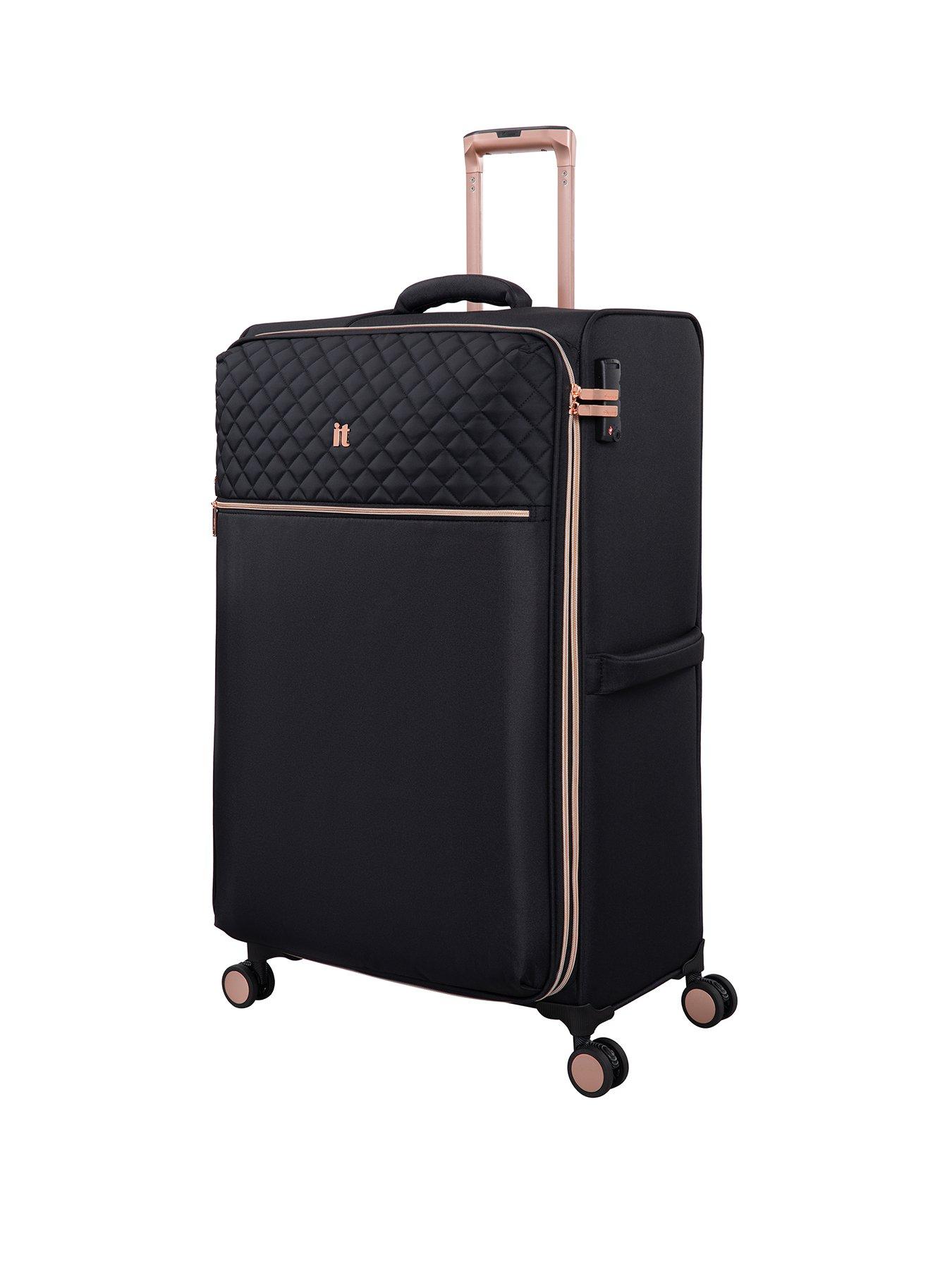 Image 1 of 7 of it Luggage Divinity Black Large Suitcase with TSA Lock