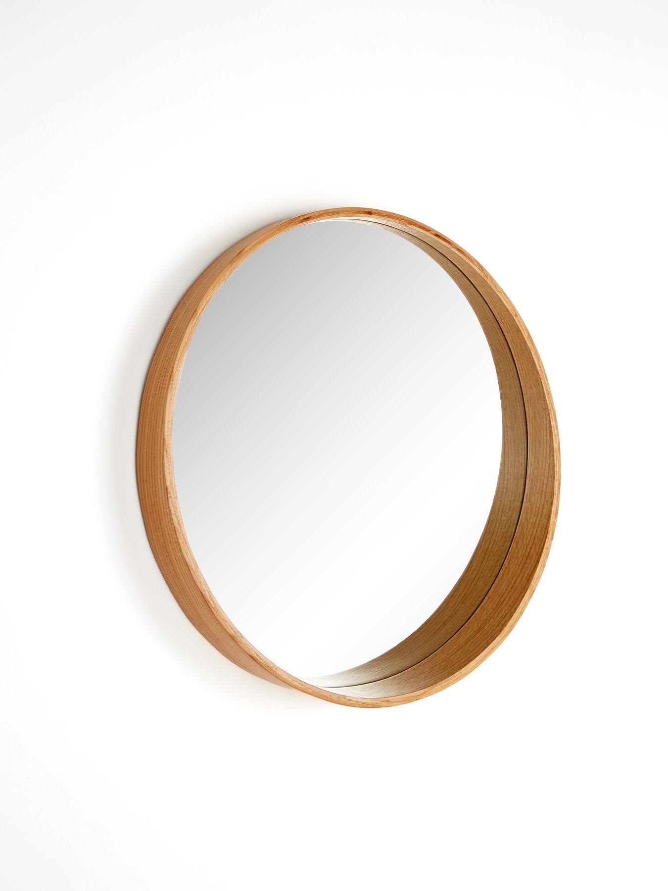  image of very-home-cesa-round-natural-mirror-60cm
