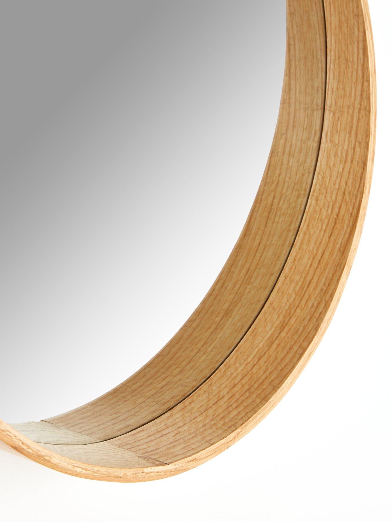  image of very-home-cesa-round-natural-mirror-60cm