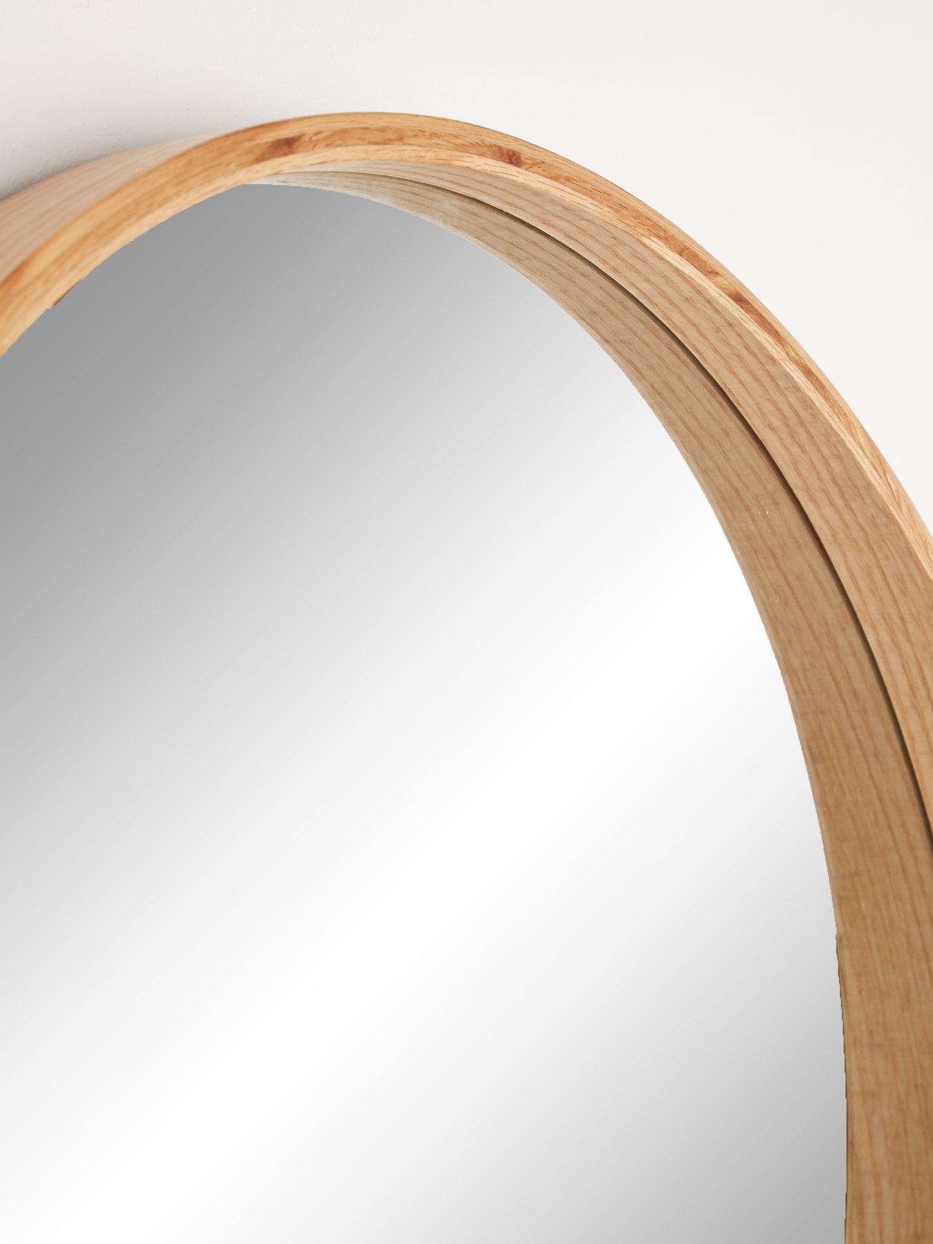  image of very-home-cesa-round-natural-mirror-60cm