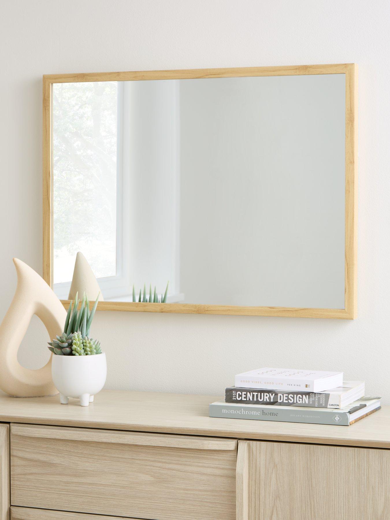 Image 1 of 4 of The Very Collection Rectangular Mirror - Natural 53x73cm