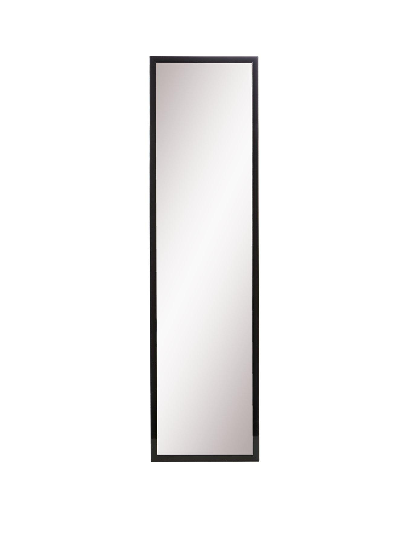  image of the-very-collection-tall-rectangular-mirror-black-125x33cm