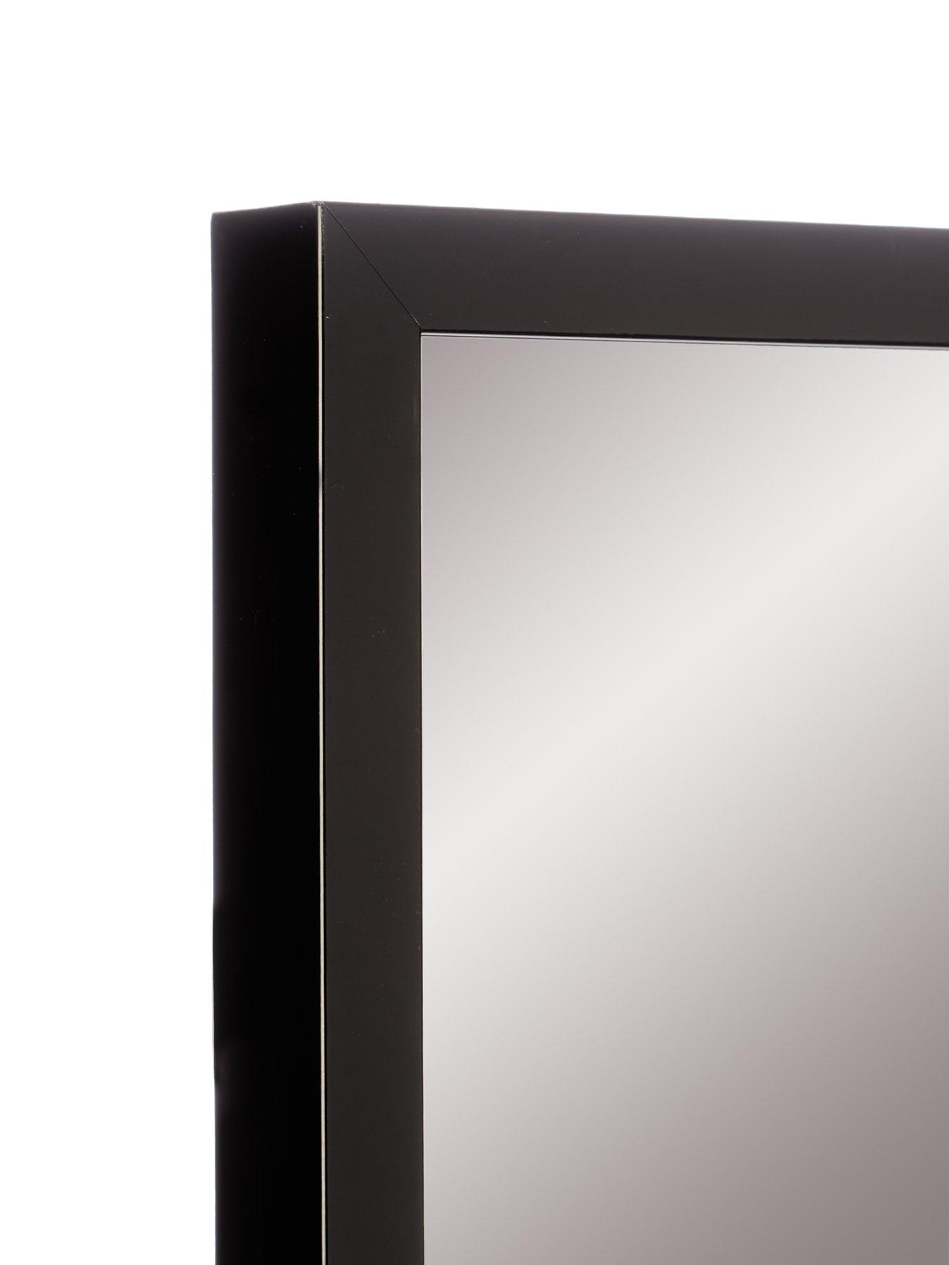  image of the-very-collection-tall-rectangular-mirror-black-125x33cm