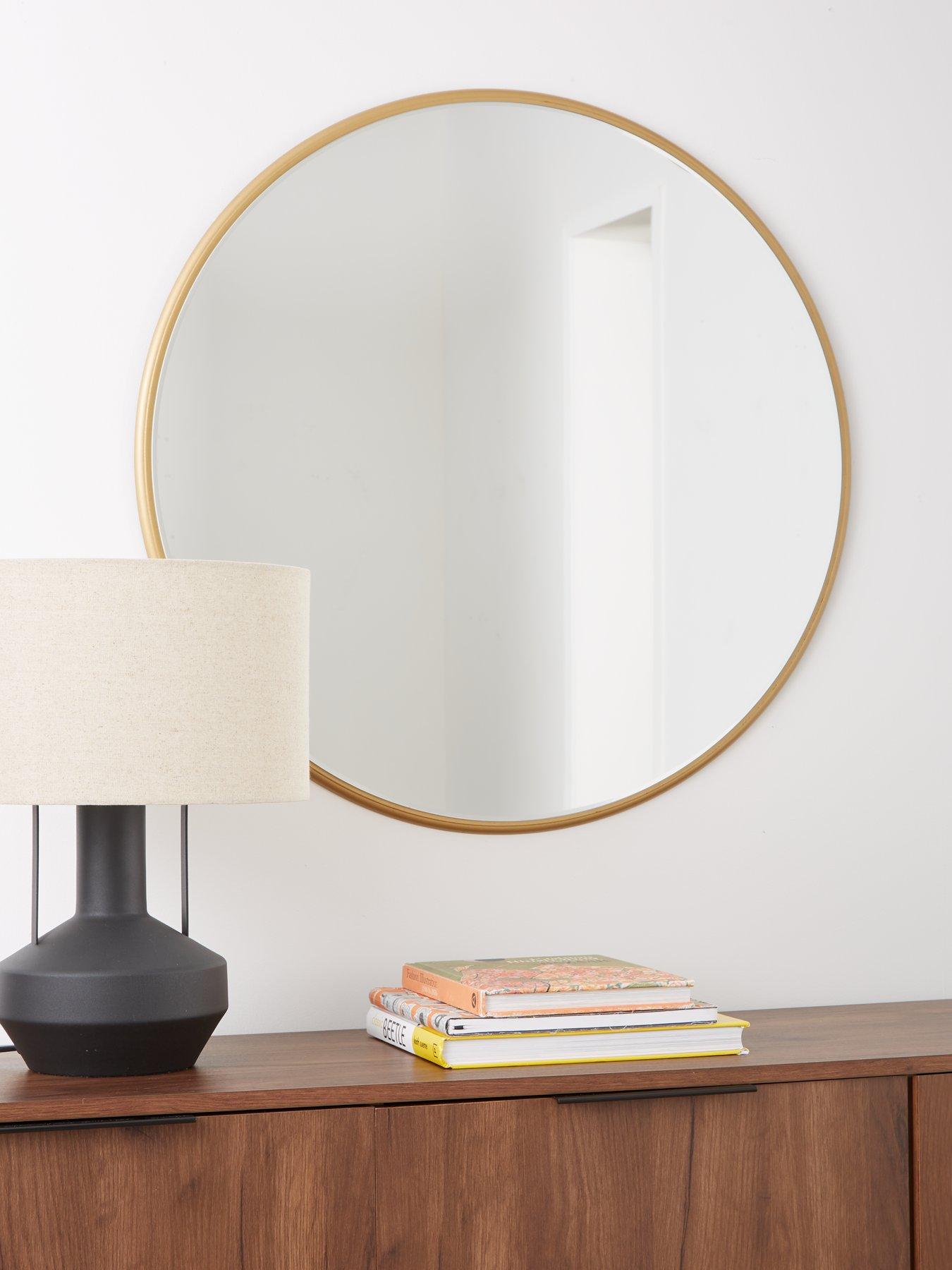 undefined Abano Large Mirror - Gold 75cm