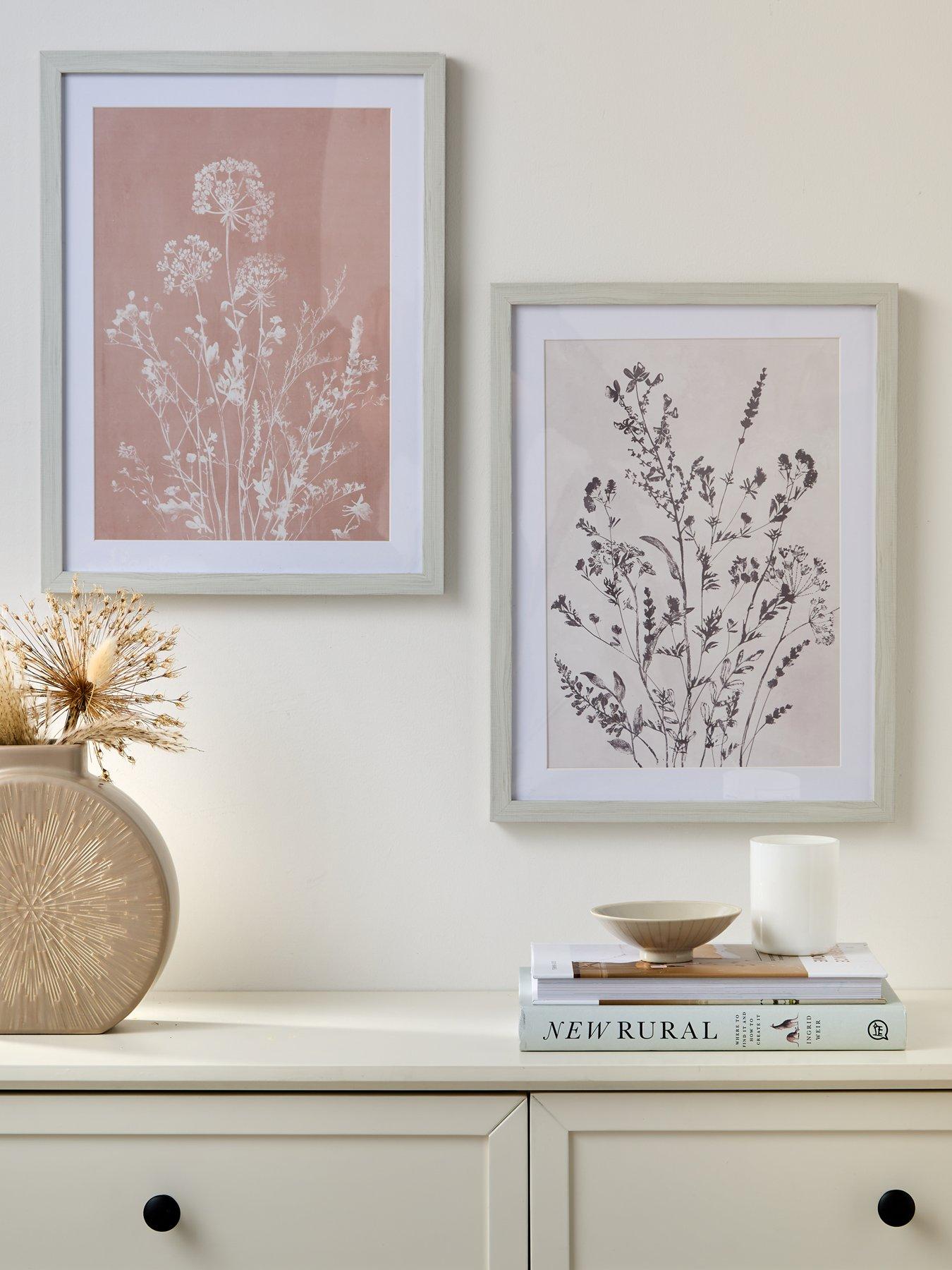 Very Home Botanical Set of 2 Framed Prints 30x40cm