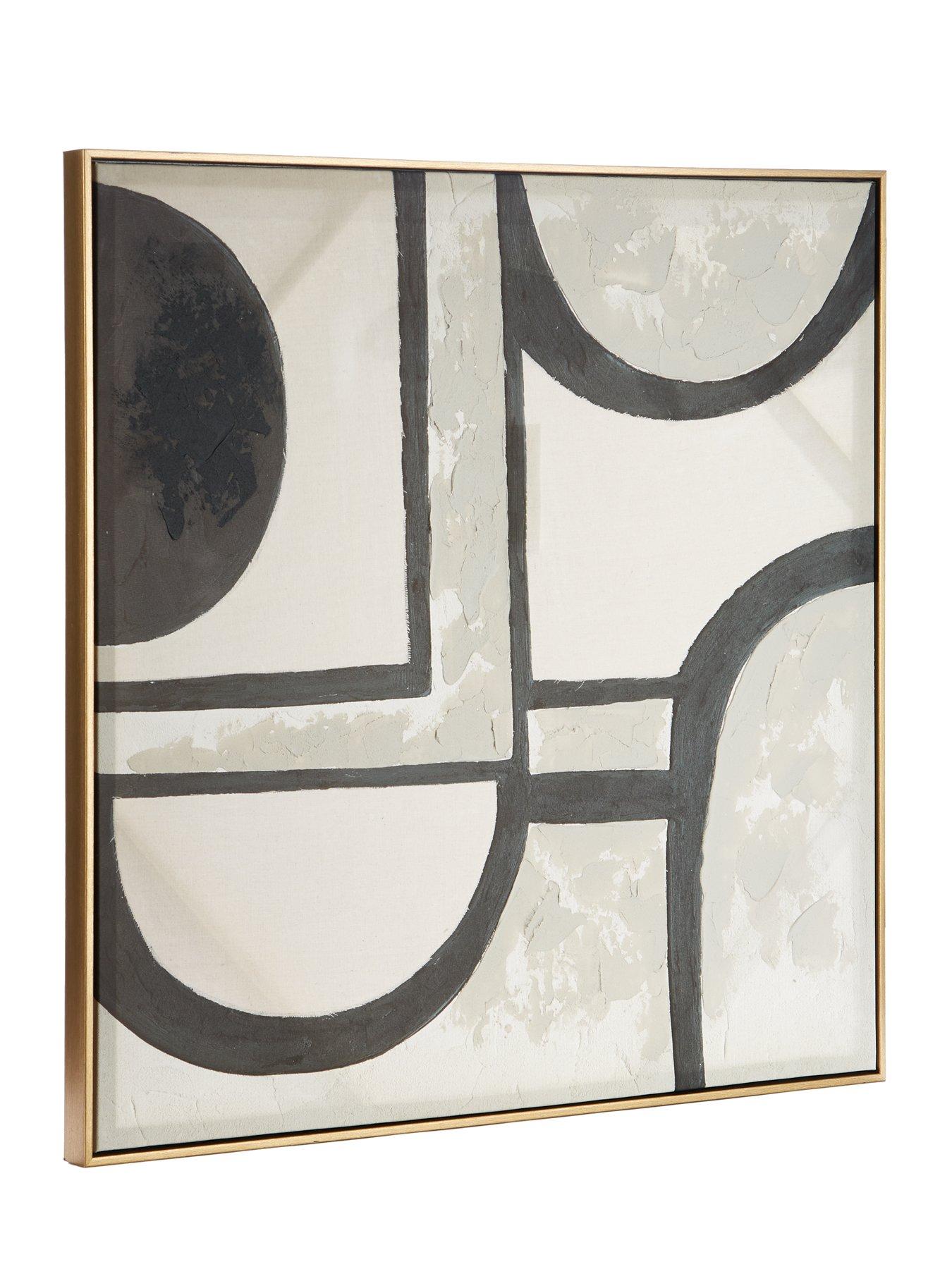 Image 3 of 4 of The Very Collection Abstract Shapes Framed Printed Canvas 80x80cm - FSC&reg; Certified
