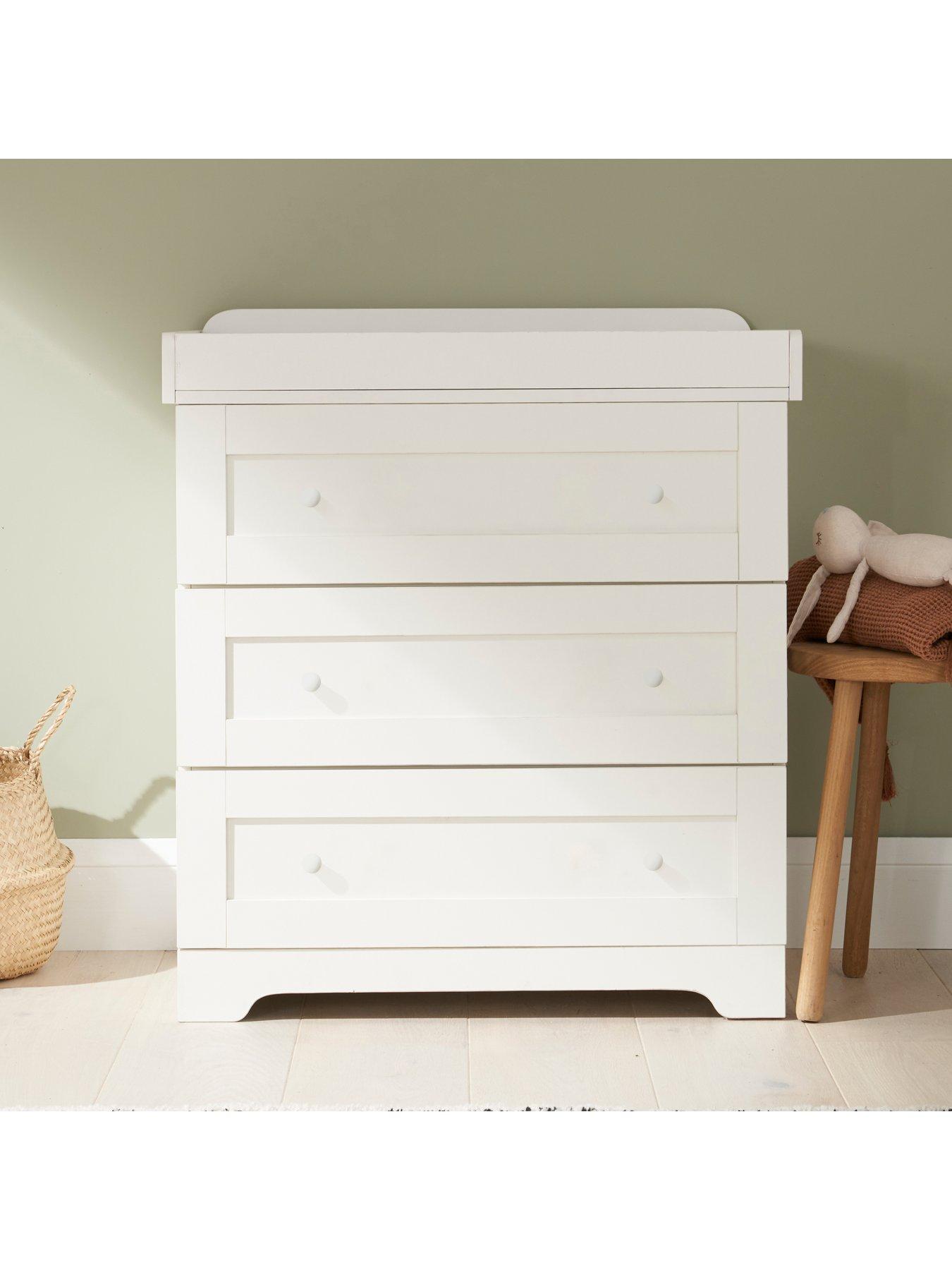 Image 4 of 7 of Tutti Bambini Rio 5 Piece Furniture Set - White (Cot Bed, Cot Top Changer, Sprung Mattress, Chest Changer, Wardrobe)