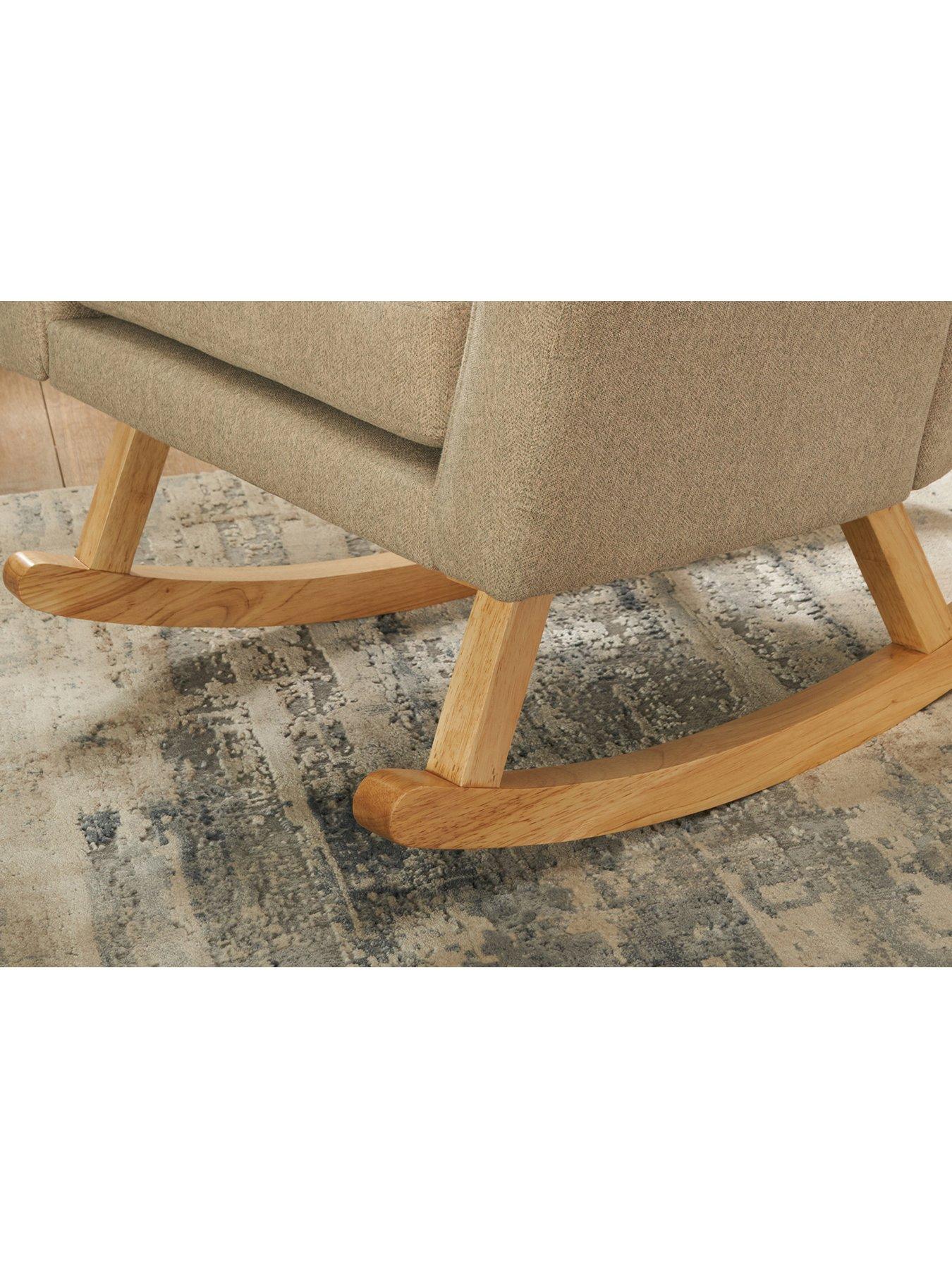 Image 6 of 6 of Tutti Bambini Jonah Rocking Nursing Chair with Footstool- Stone