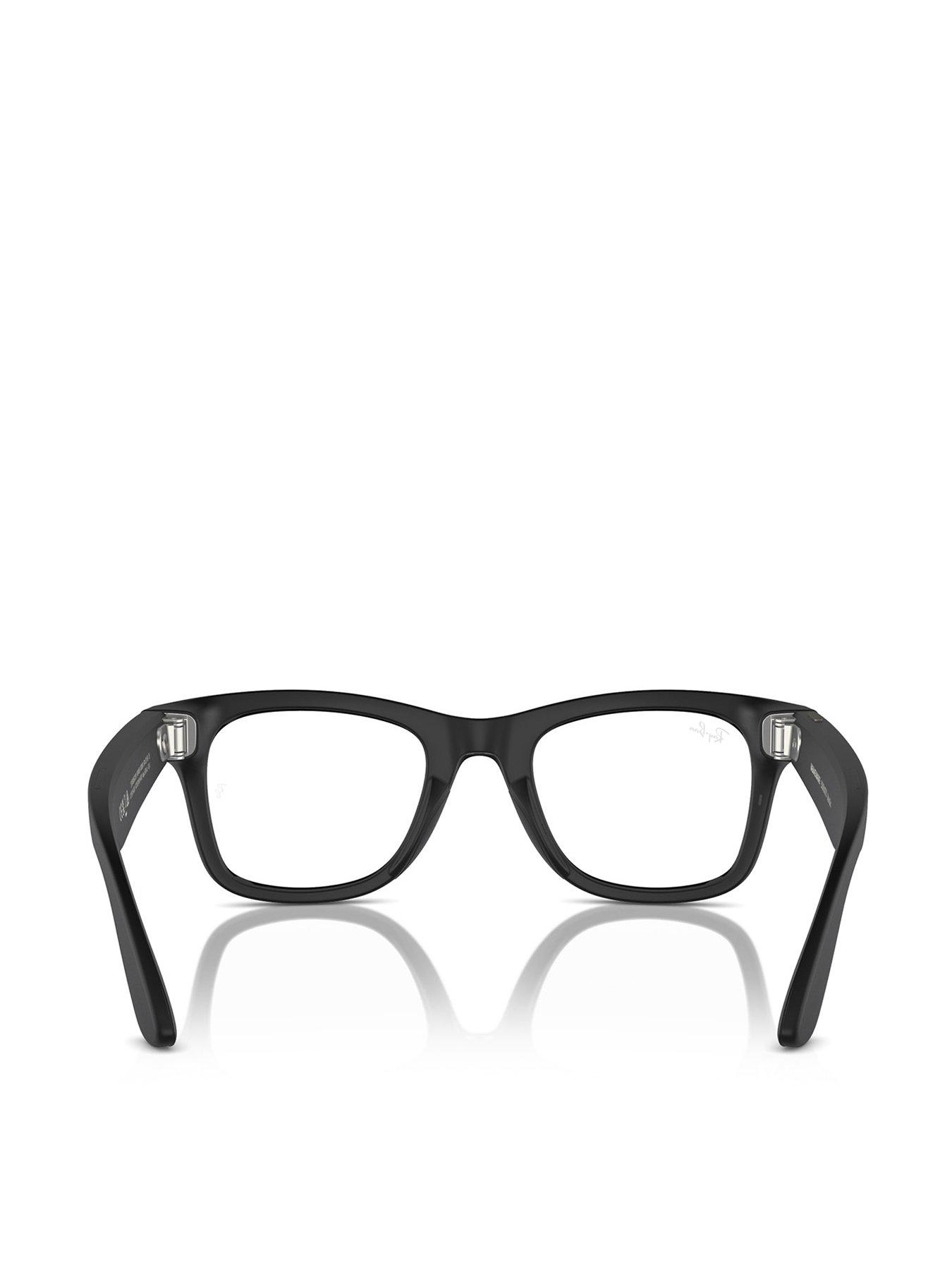 RAY-BAN, META WAYFARER Sunglasses in Black and Clear 