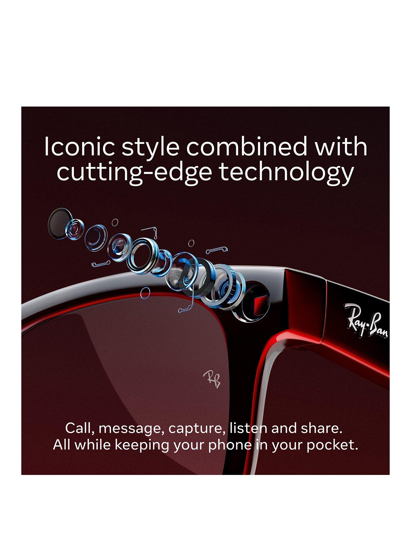  image of ray-ban-meta-wayfarer-largenbspsmart-glasses--nbspshiny-black-plano-g15nbspgreen