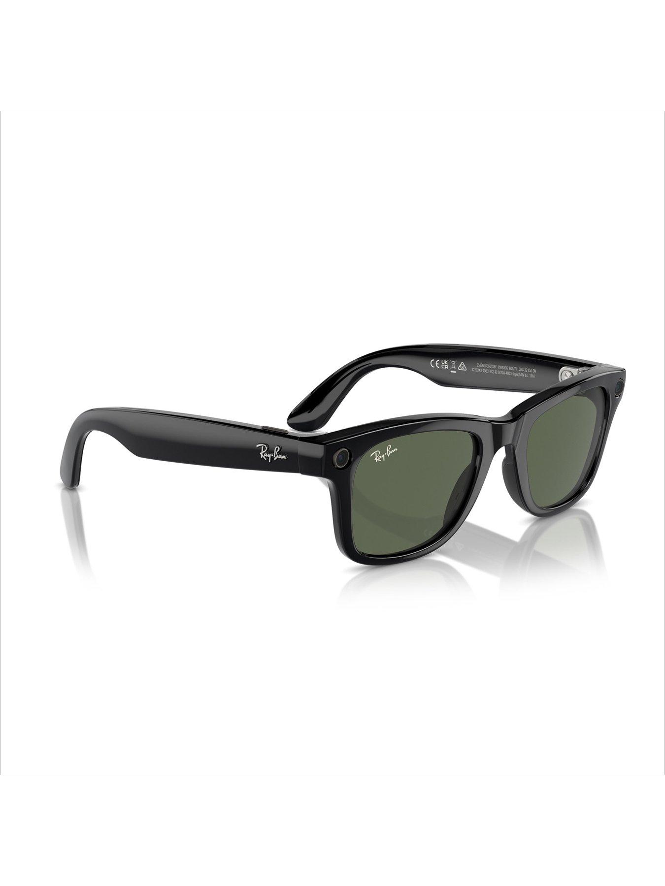  image of ray-ban-meta-wayfarer-largenbspsmart-glasses--nbspshiny-black-plano-g15nbspgreen