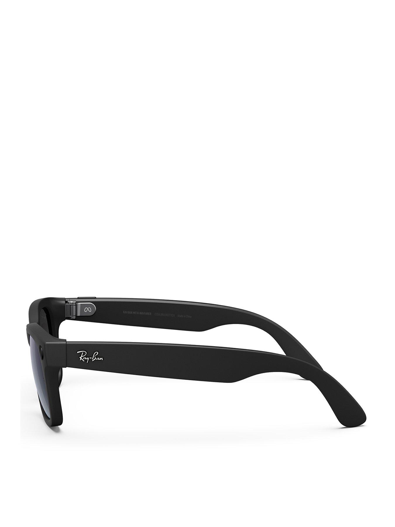 Matte black wayfarer style sunglasses sale