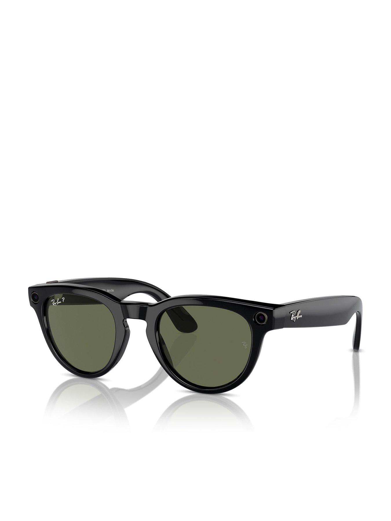  image of ray-ban-meta-headlinernbspglasses--nbspshiny-black-polarised-g15nbspgreen