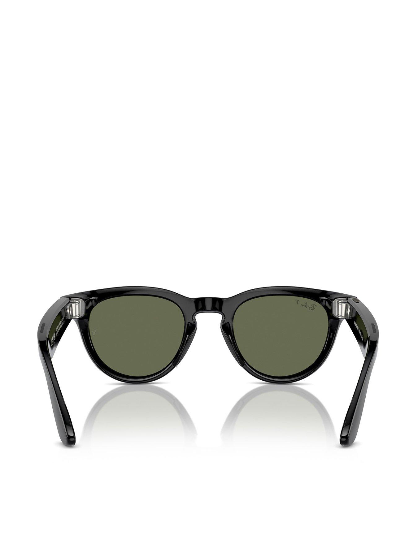  image of ray-ban-meta-headlinernbspglasses--nbspshiny-black-polarised-g15nbspgreen