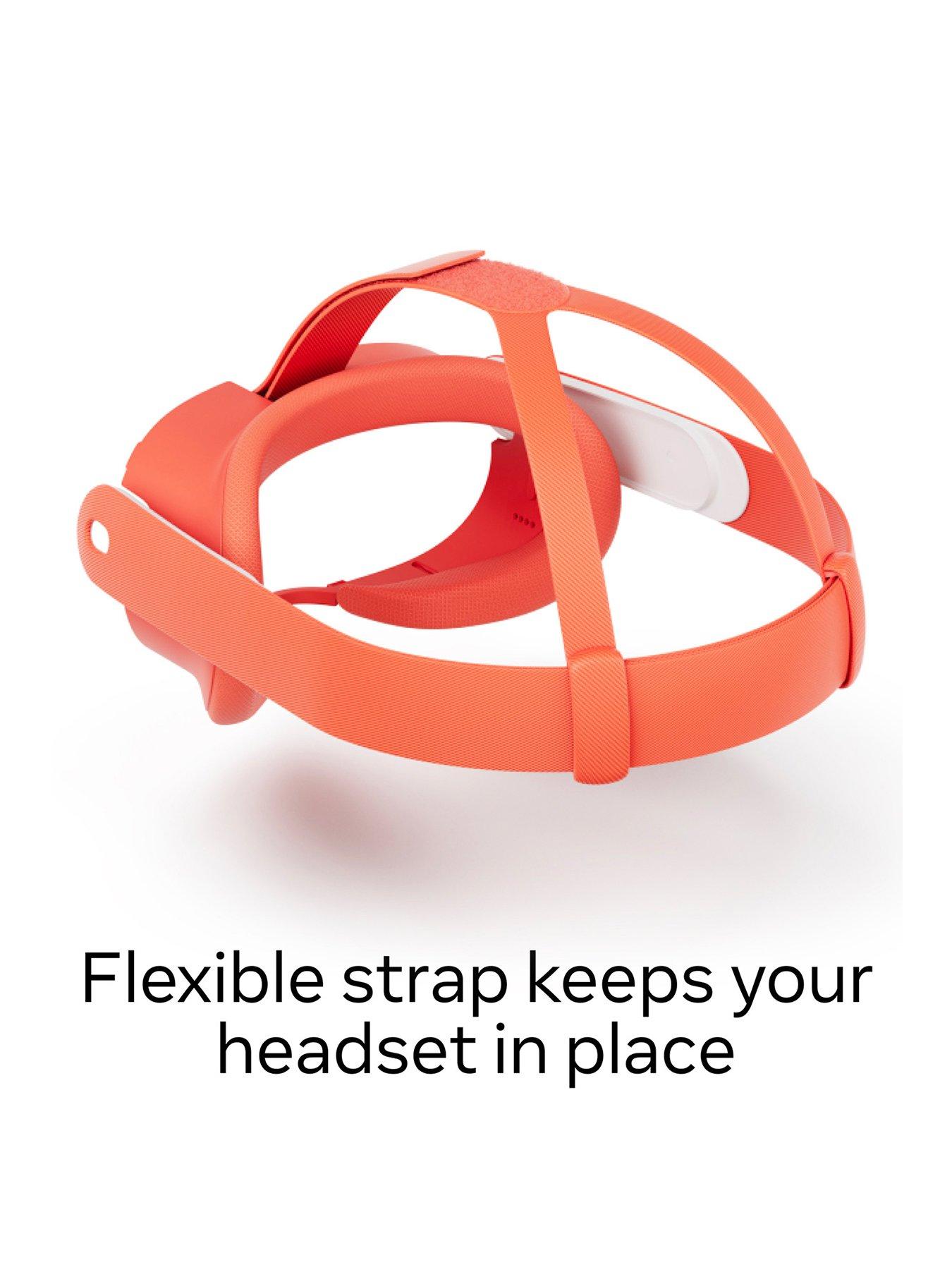  image of meta-quest-3-facial-interface-amp-head-strap-blood-orange