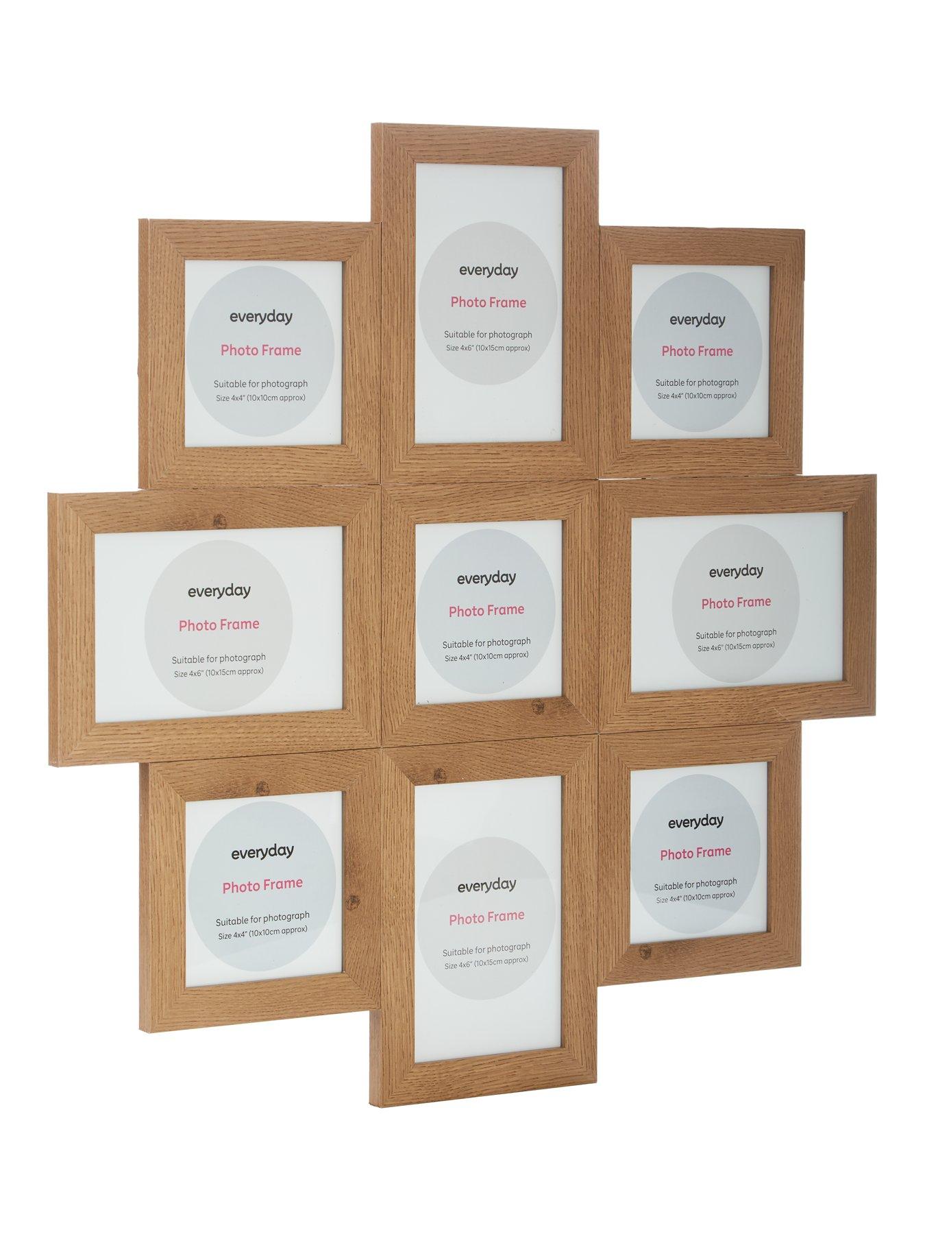  image of very-home-9-photo-cluster-gallery-frame-natural-49x49cm