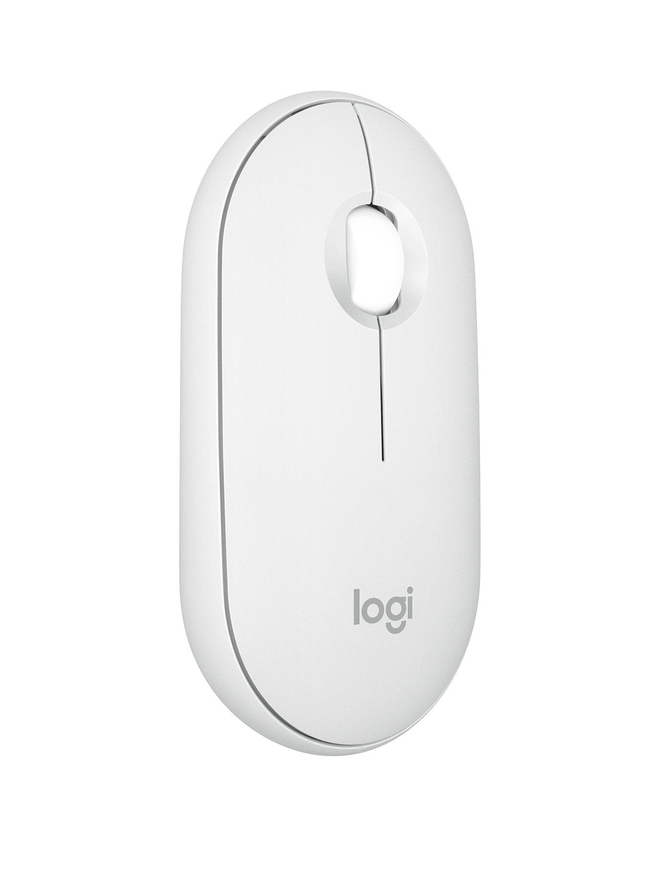 undefined Pebble Mouse 2 M350s Slim Bluetooth Wireless Mouse, Lightweight, Quiet Clicks - Off White