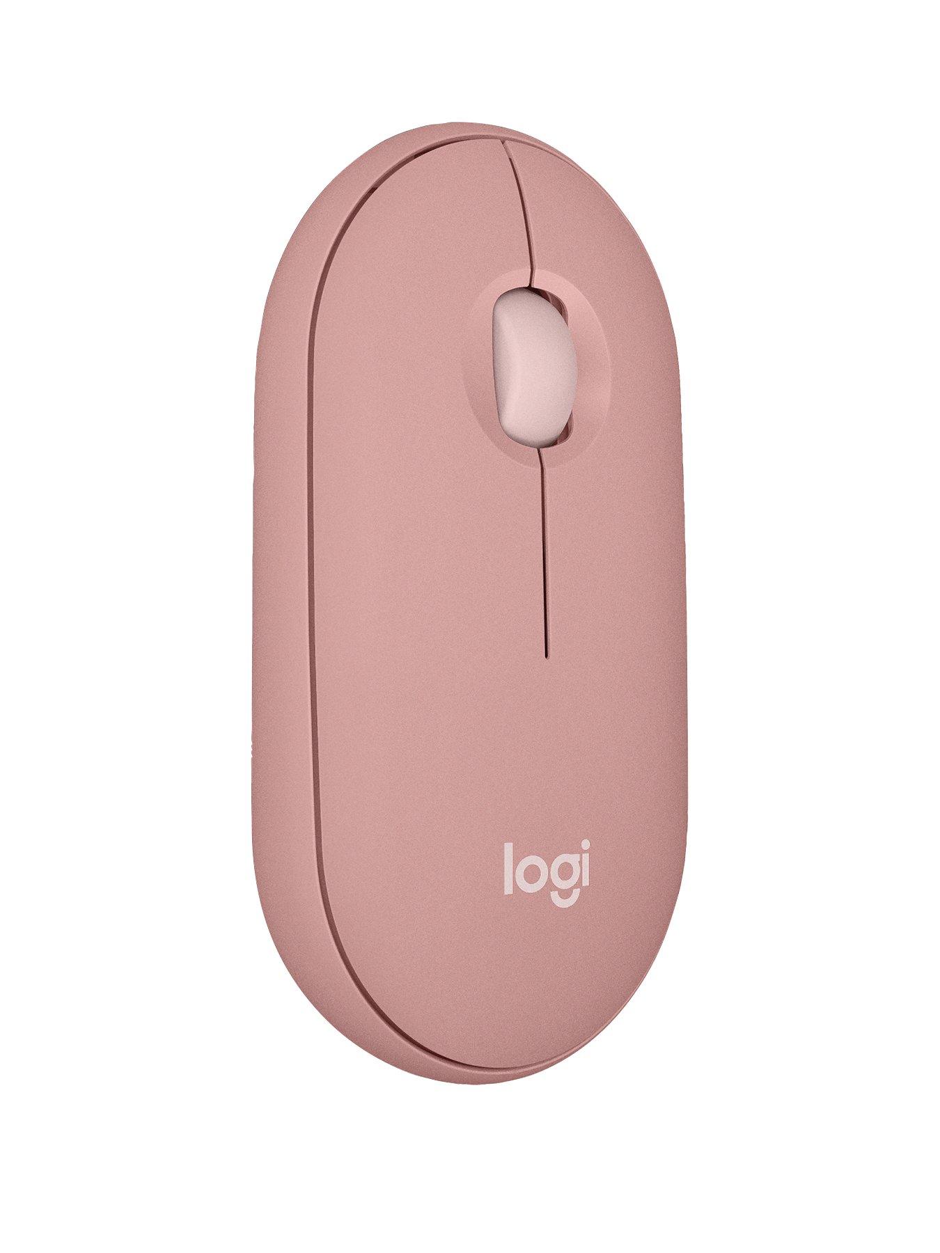 undefined Pebble Mouse 2 M350s Slim Bluetooth Wireless Mouse, Lightweight, Quiet Clicks - Rose