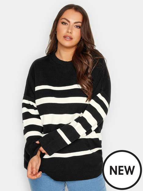 yours-graduated-stripe-boxy-jumper