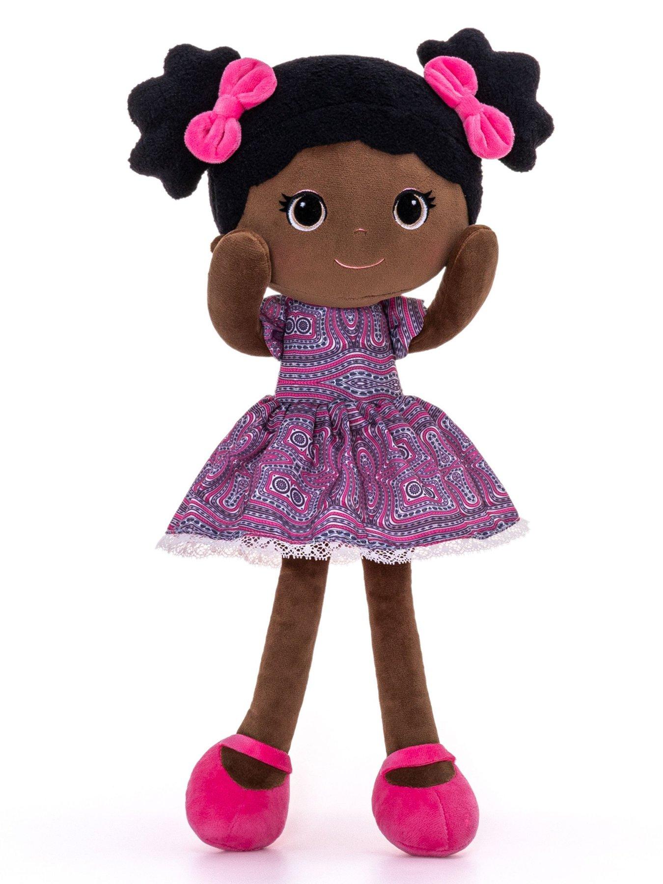 Bibinee Dolls Bibinee Doll - Mabel Doll Ankara - Soft Plush Black Doll