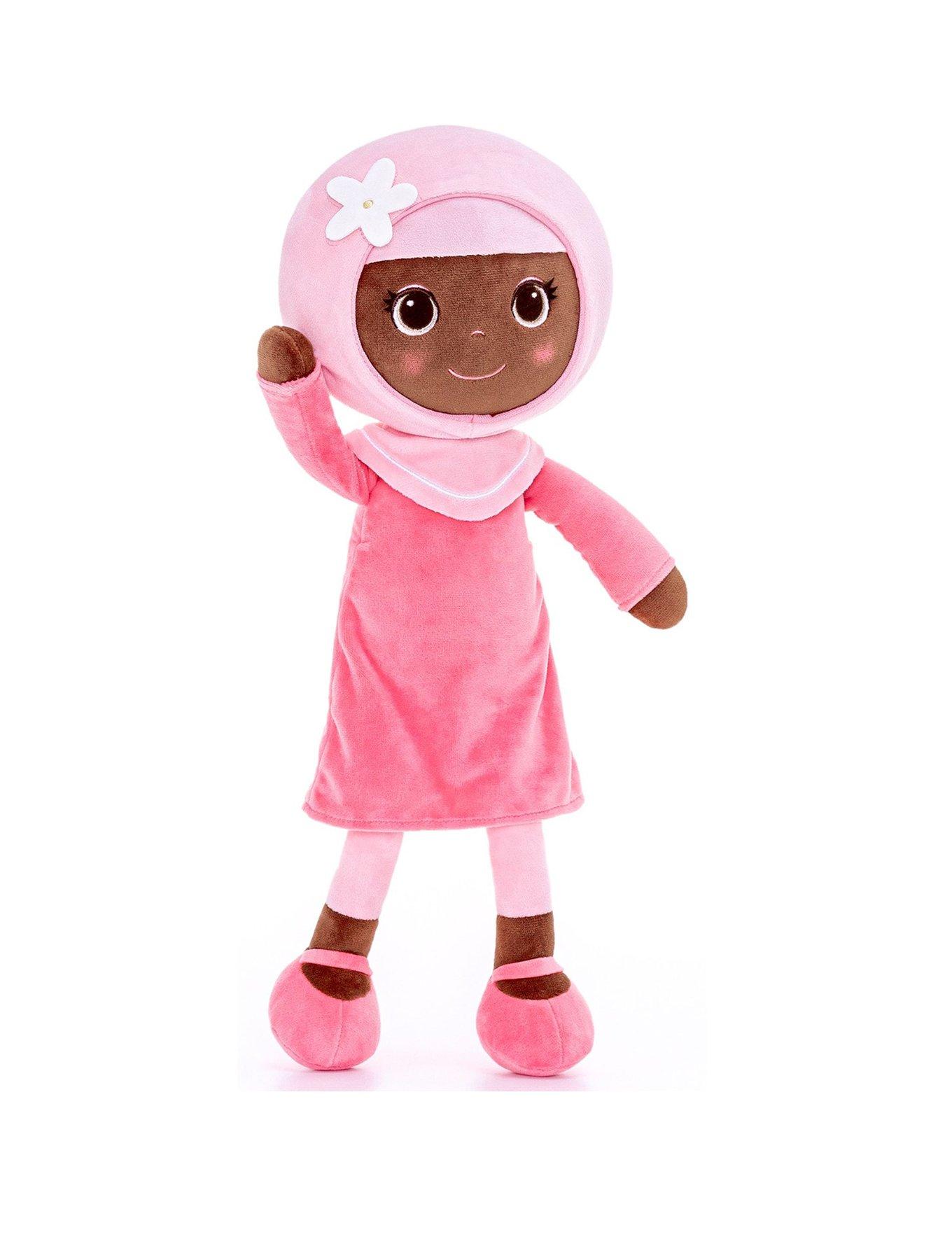 Image 2 of 4 of Bibinee Dolls Bibinee Doll - Amirah Doll Pretty In Pink - Soft Plush Black Doll