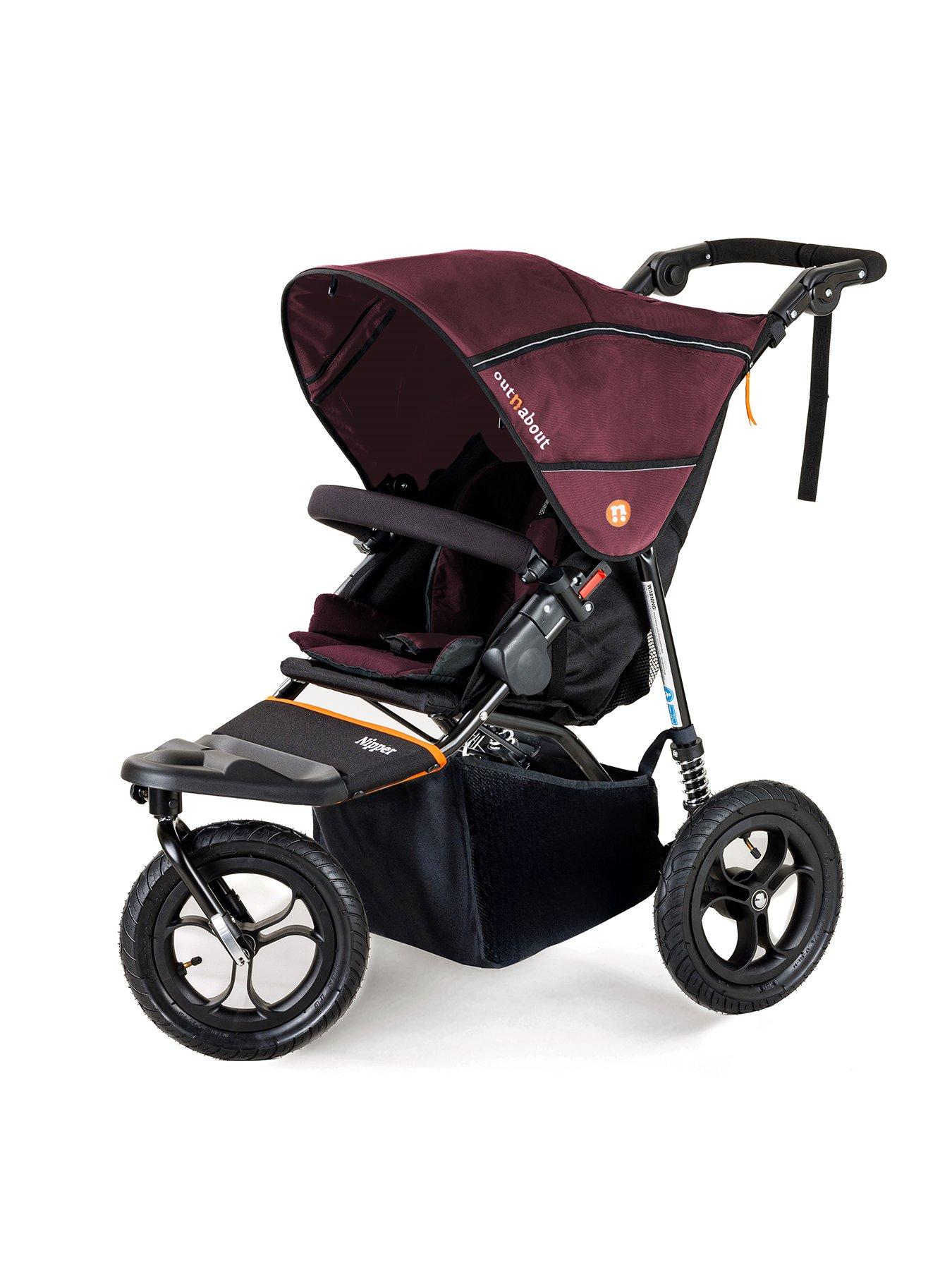 undefined Nipper Single V5 Pushchair - Bramble Berry Red