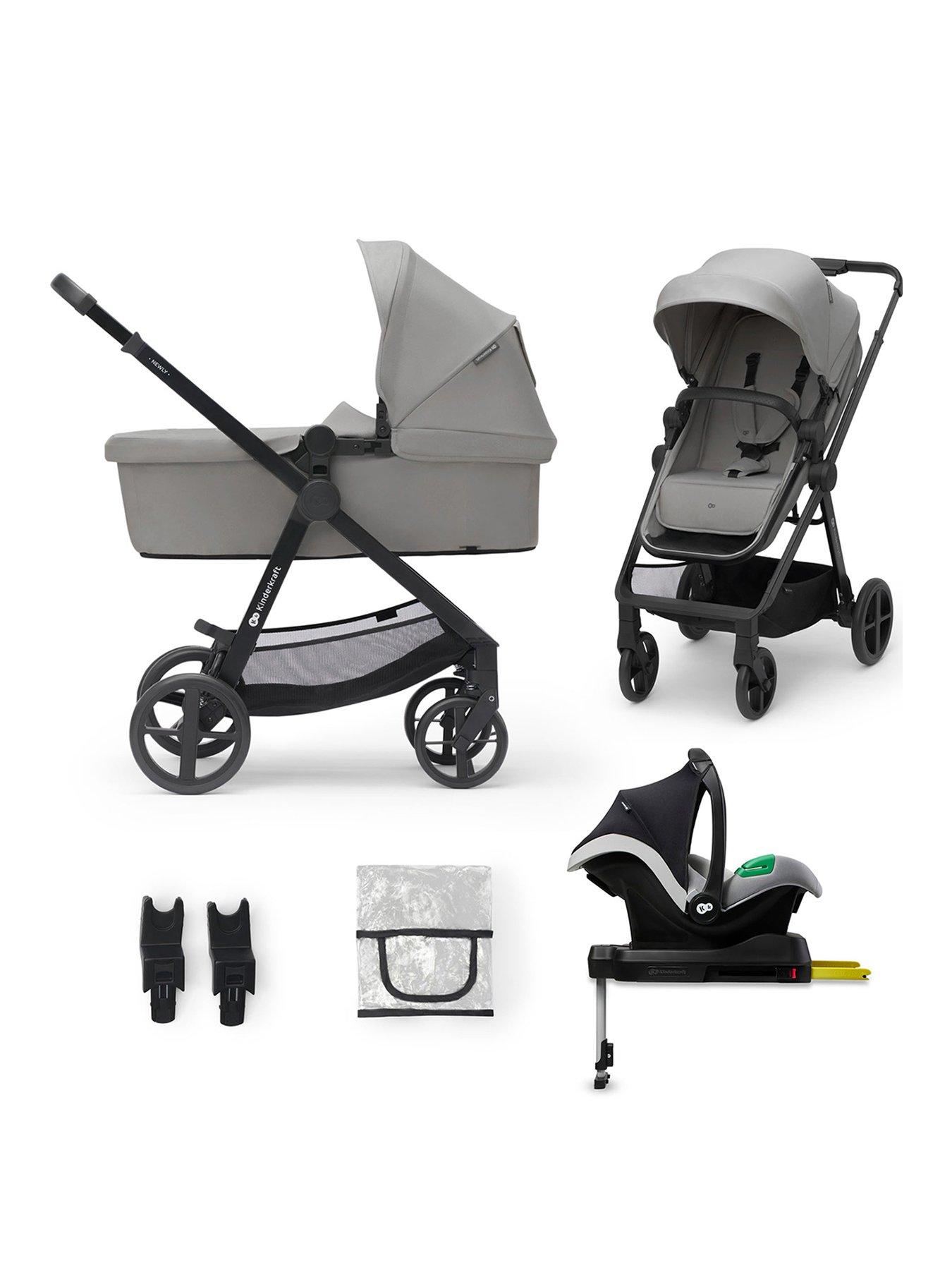 Kinderkraft NEWLY 4 in 1 Travel System with MINK PRO i size Car