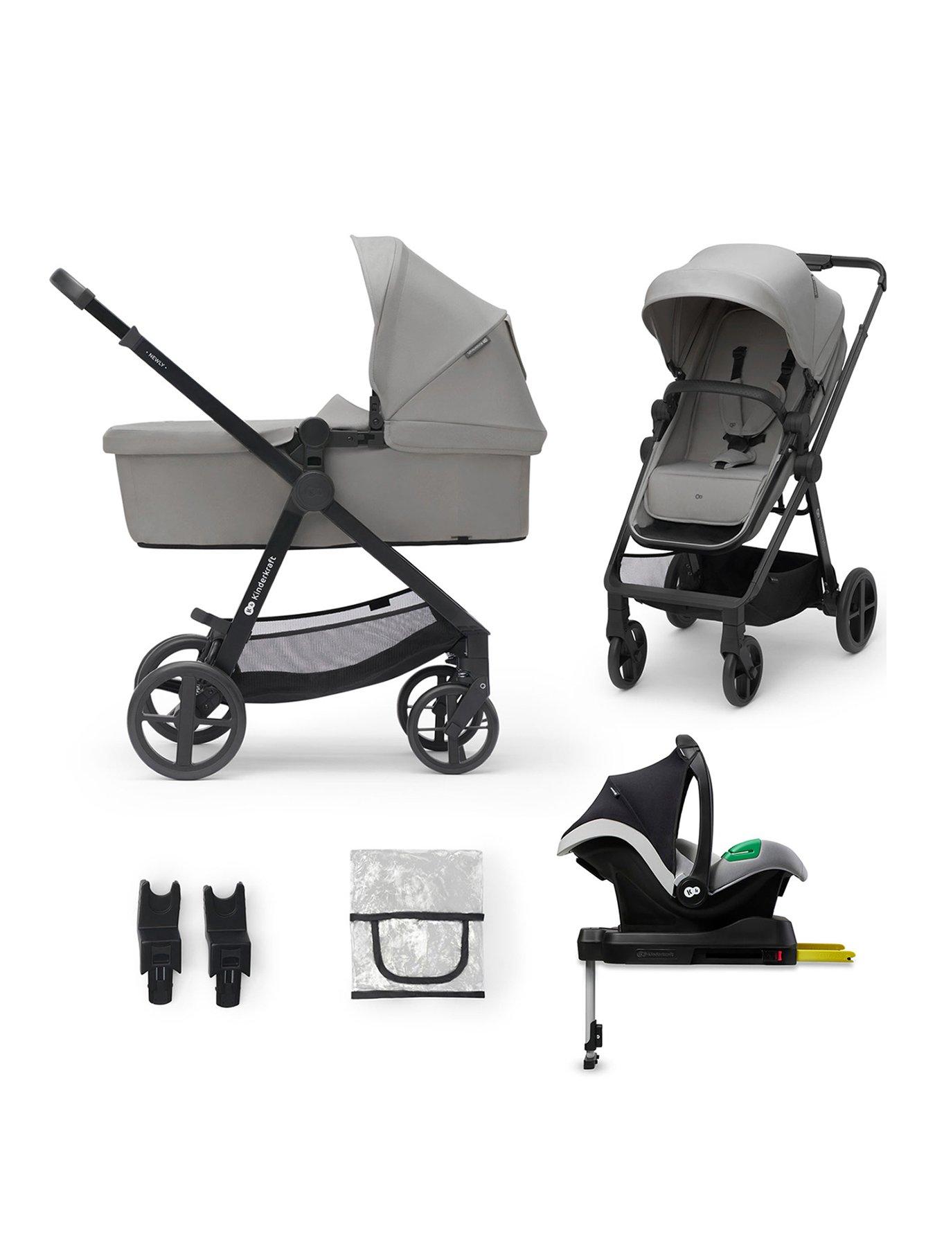 undefined NEWLY 4-in-1 Travel System (with MINK PRO i-size Car Seat and an ISOFIX base) - Grey