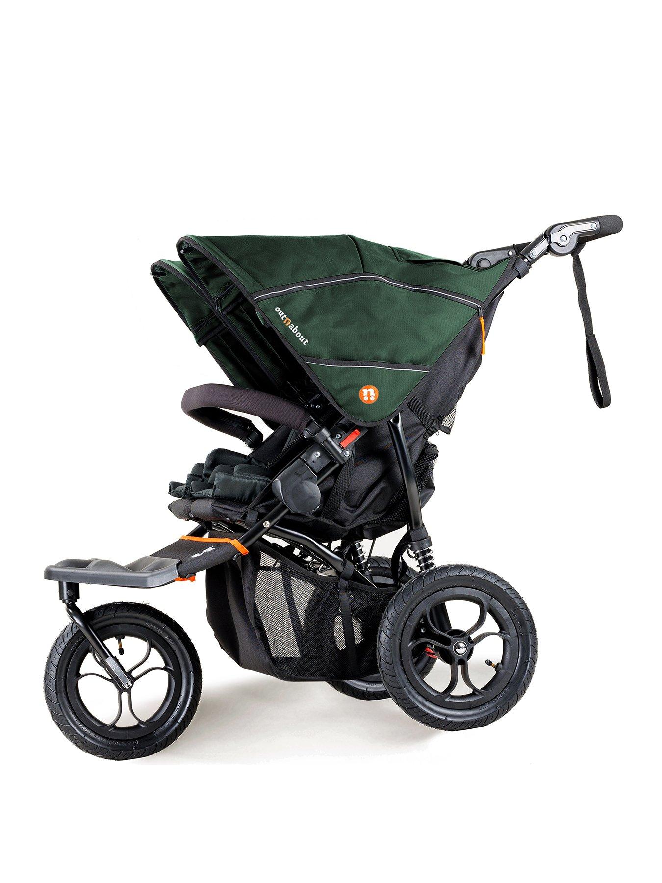 Image 2 of 8 of Out n About Nipper Double V5 Pushchair - Sycamore Green