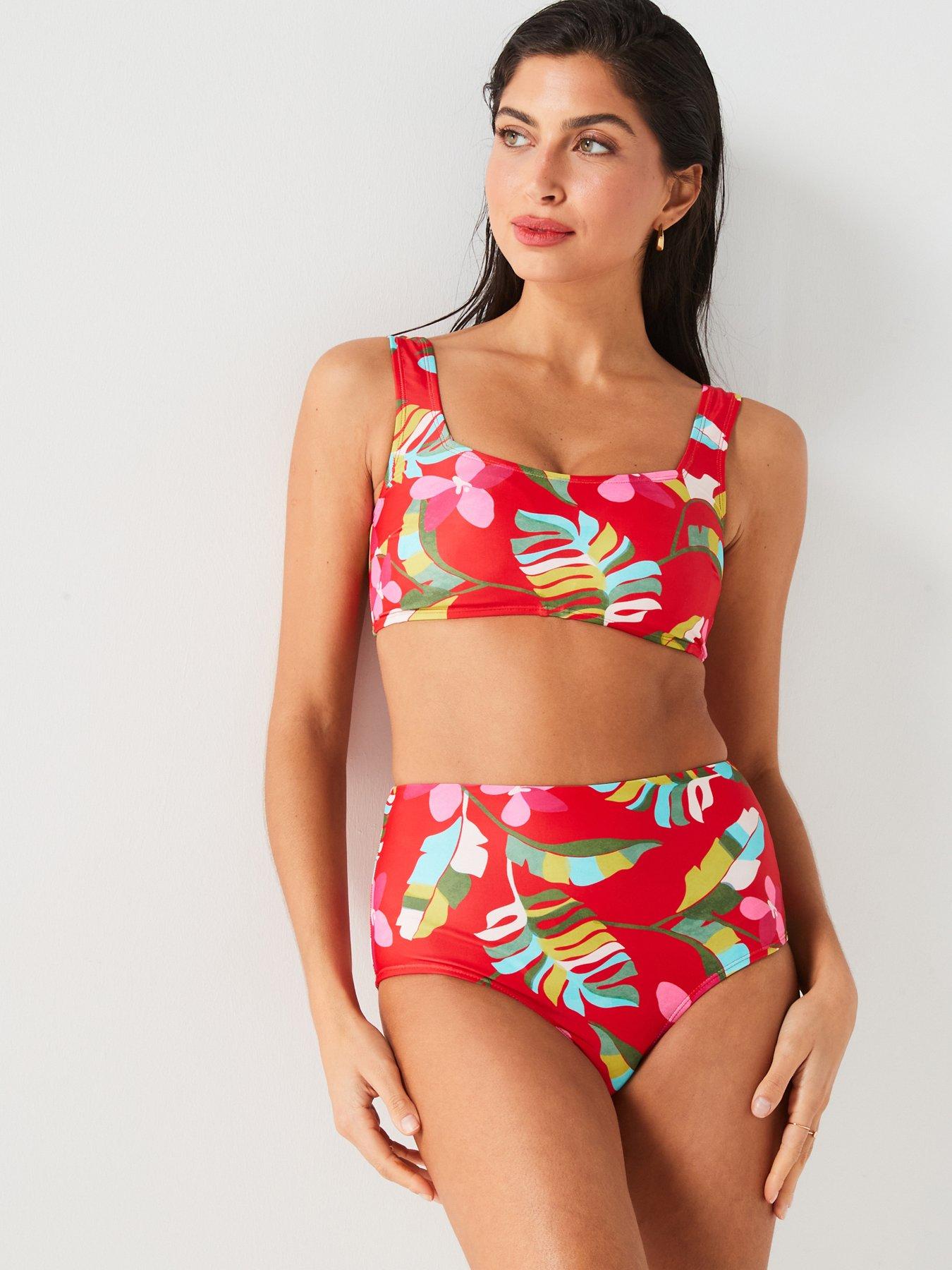 undefined Mix  &  Match Scoop Neck Bikini Top - Bright Print