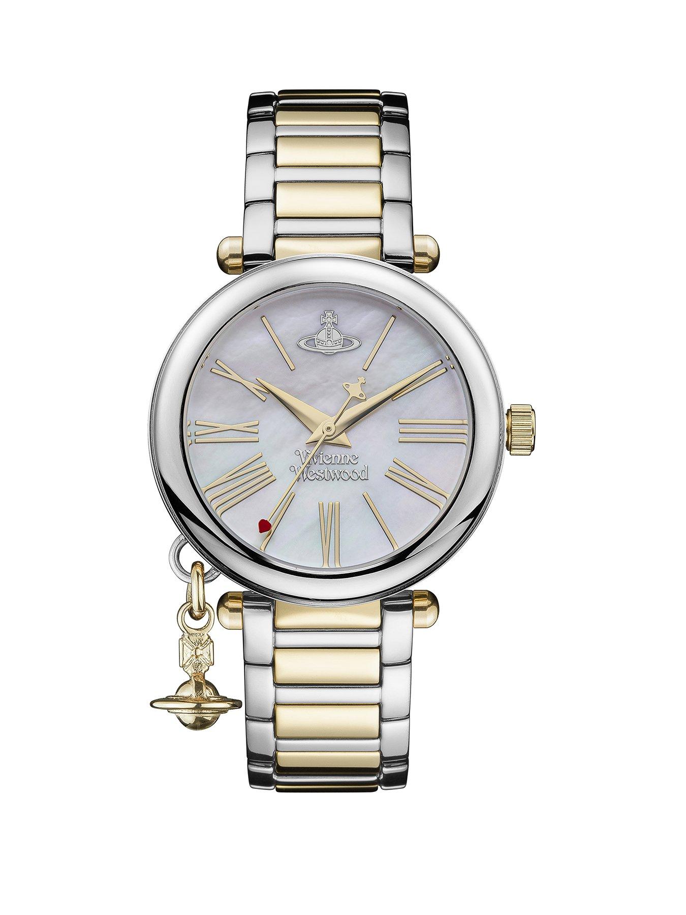 undefined Mother Orb Ladies Quartz Watch with MOP Dial  &  2-Tone Stainless Steel Bracelet