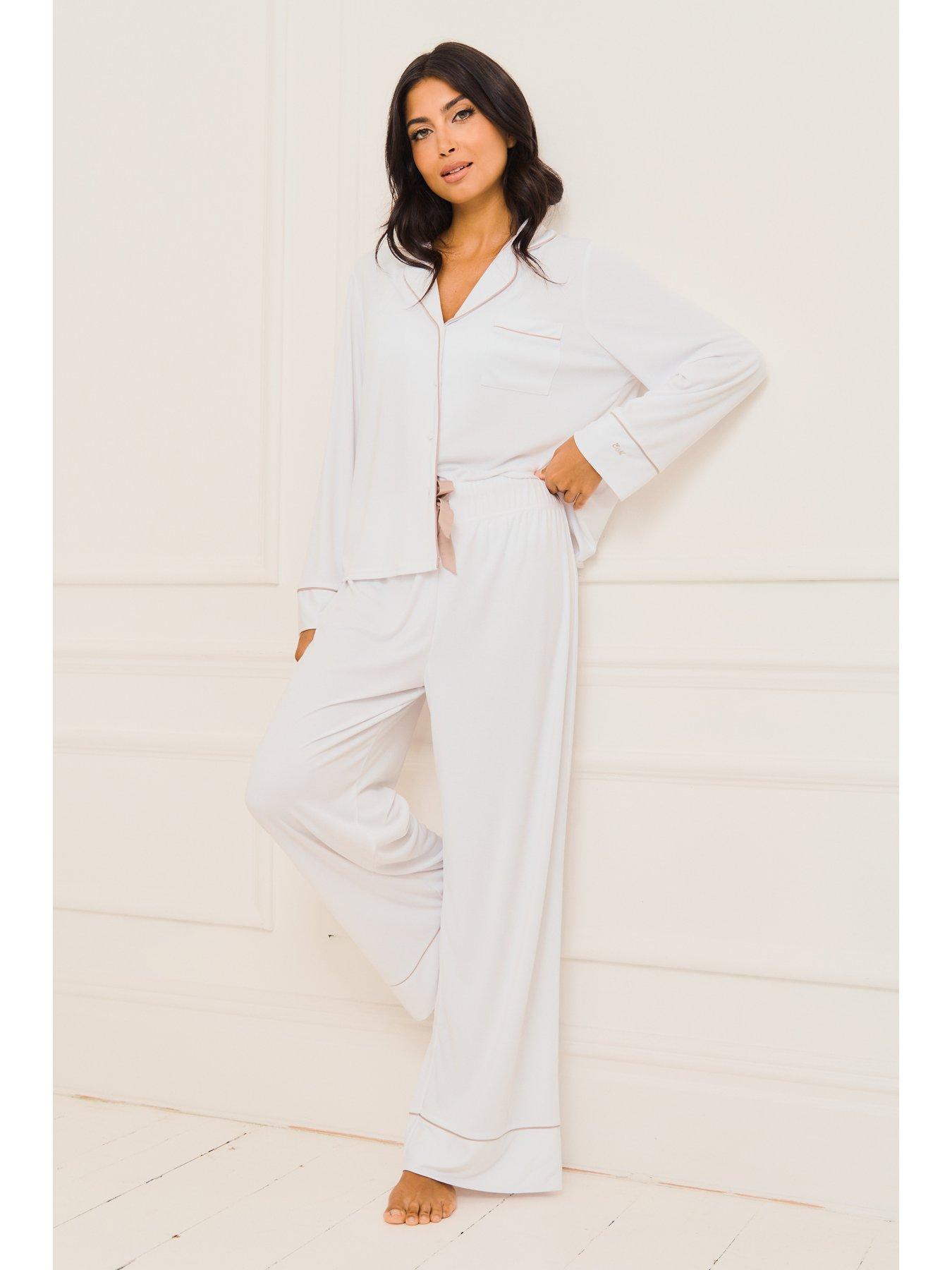  image of jim-jam-the-label-traditional-pyjama-set-white