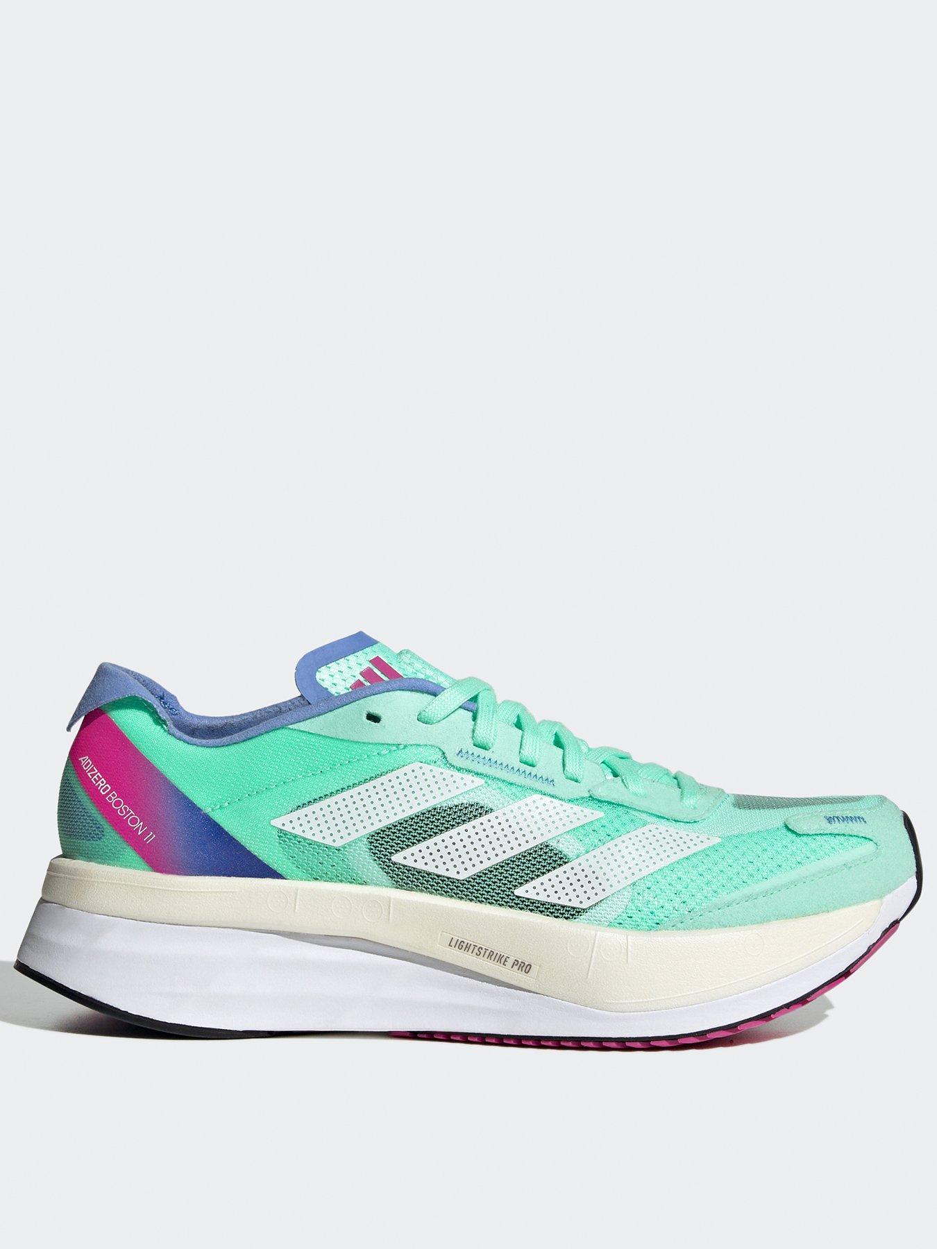 Adizero Boston 11 Running Trainers Green White