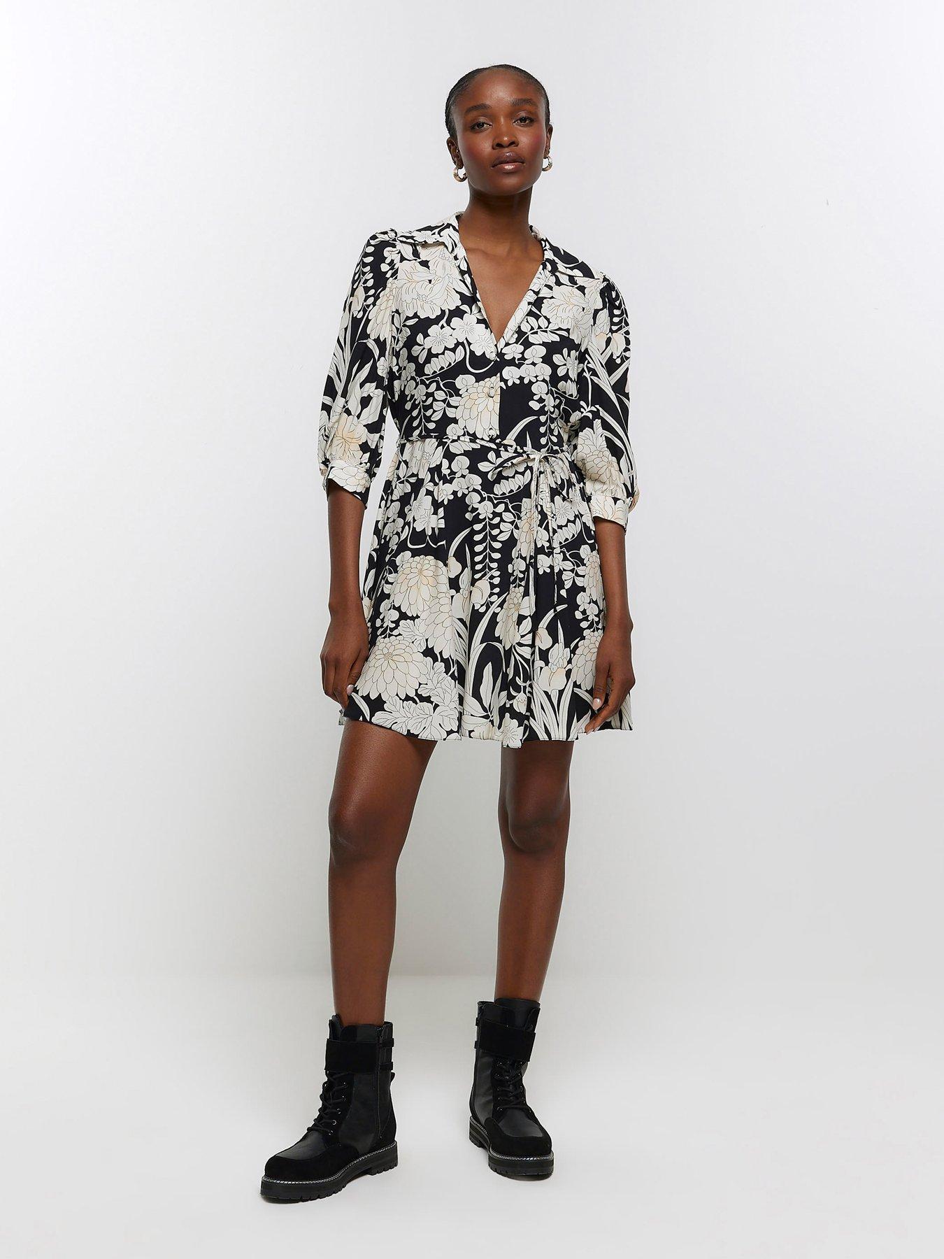 River island cheap shirt dress