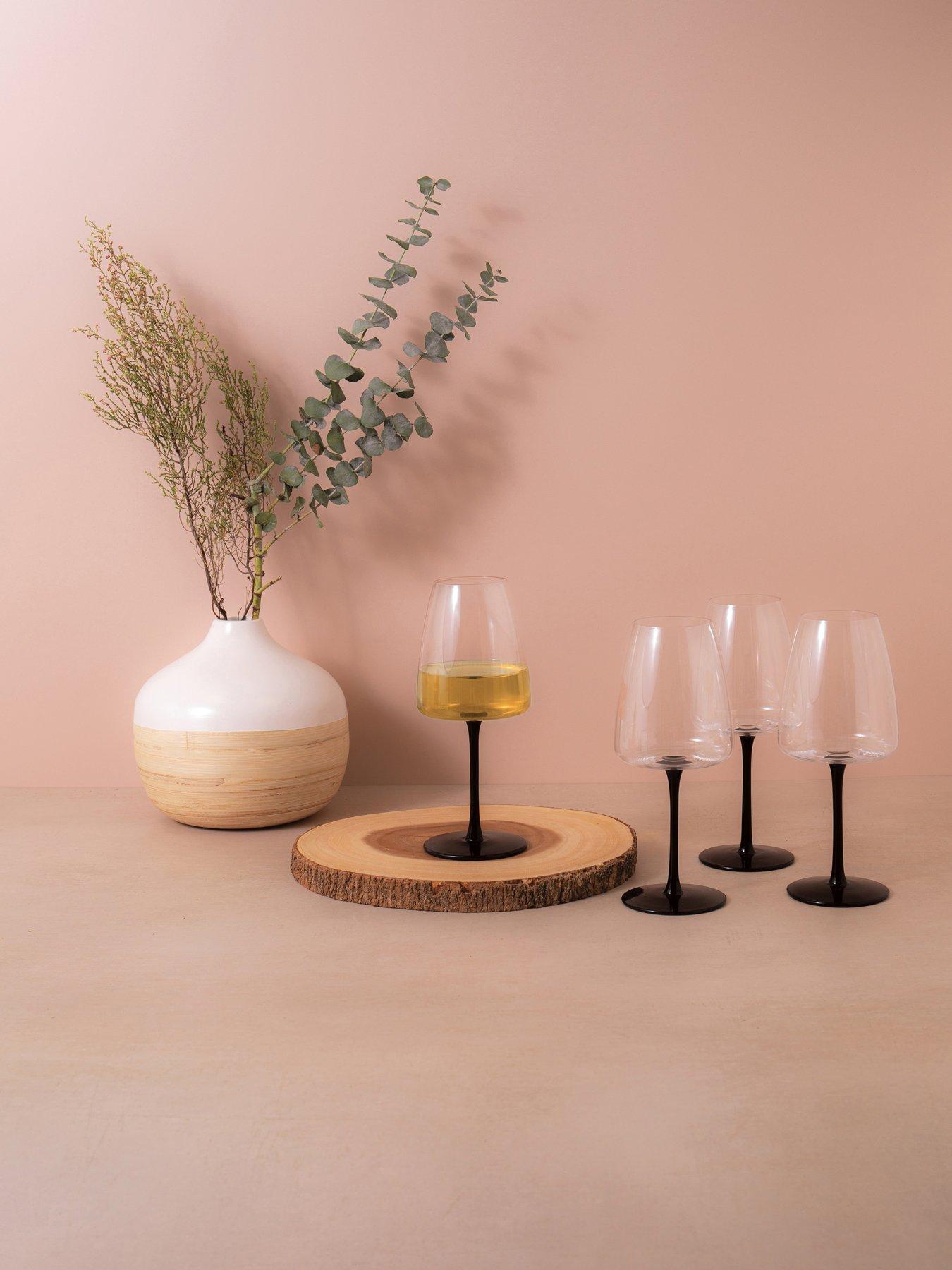 Mikasa Palermo Set of 4 Crystal White Wine Glasses