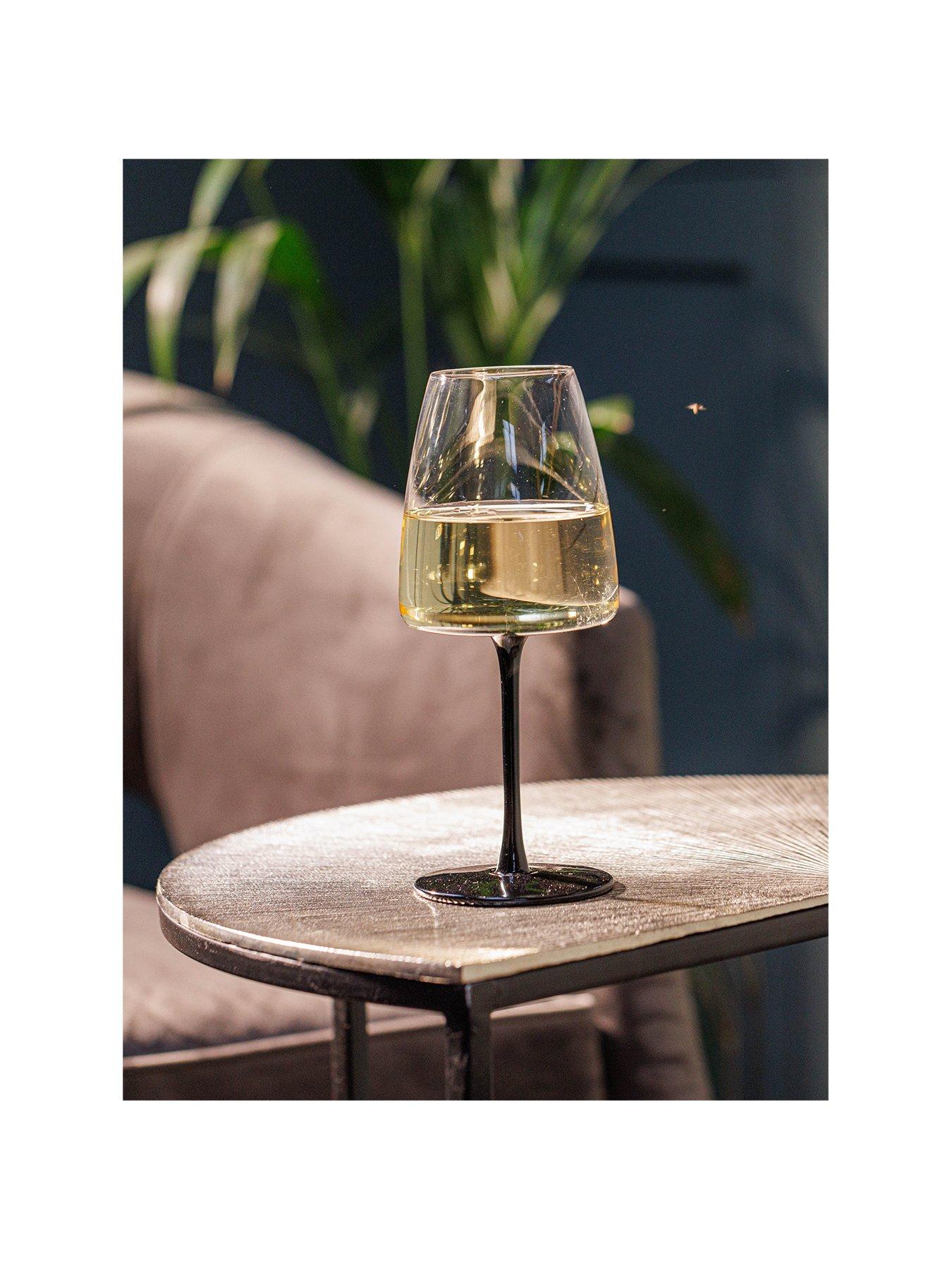 Image 2 of 6 of Mikasa Palermo Set of 4 Crystal White Wine Glasses