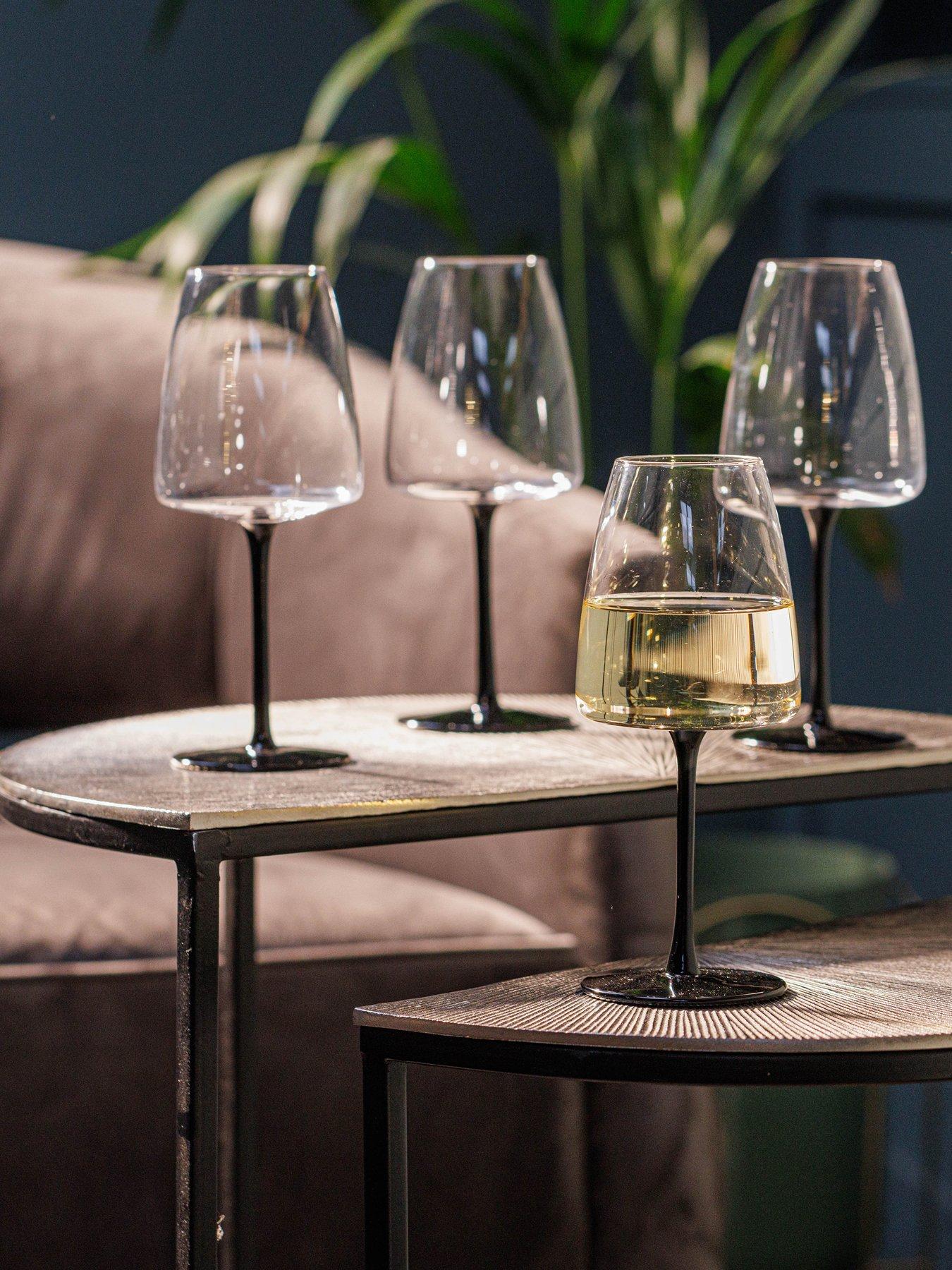 Image 3 of 6 of Mikasa Palermo Set of 4 Crystal White Wine Glasses